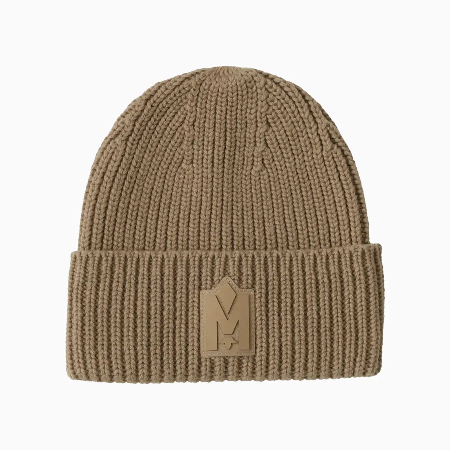 JUDE-MZ Hand Knit Toque With Ribbed Cuff Beanie Hat