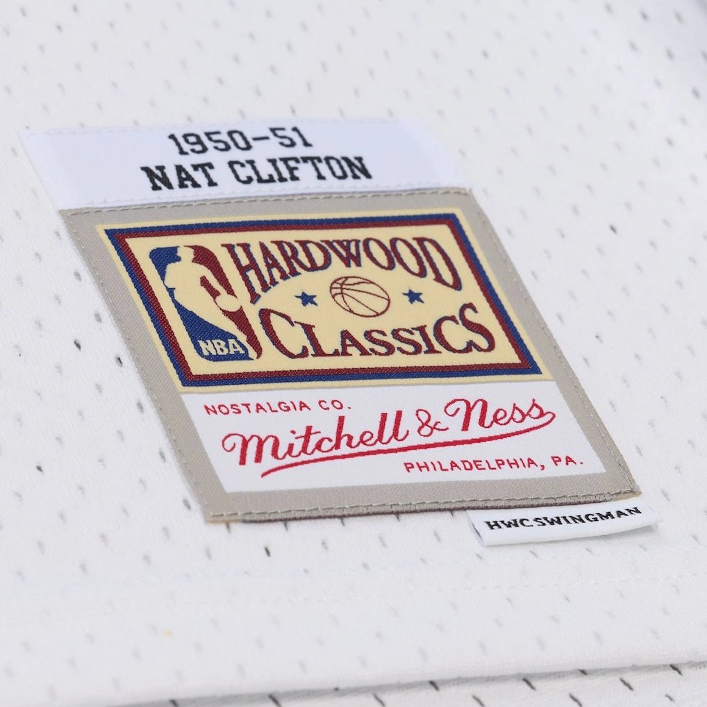 Swingman Nathaniel Clifton New York Knicks NBA 1950-51 White Pioneers Jersey Mitchell & Ness - Tops and Bottoms USA