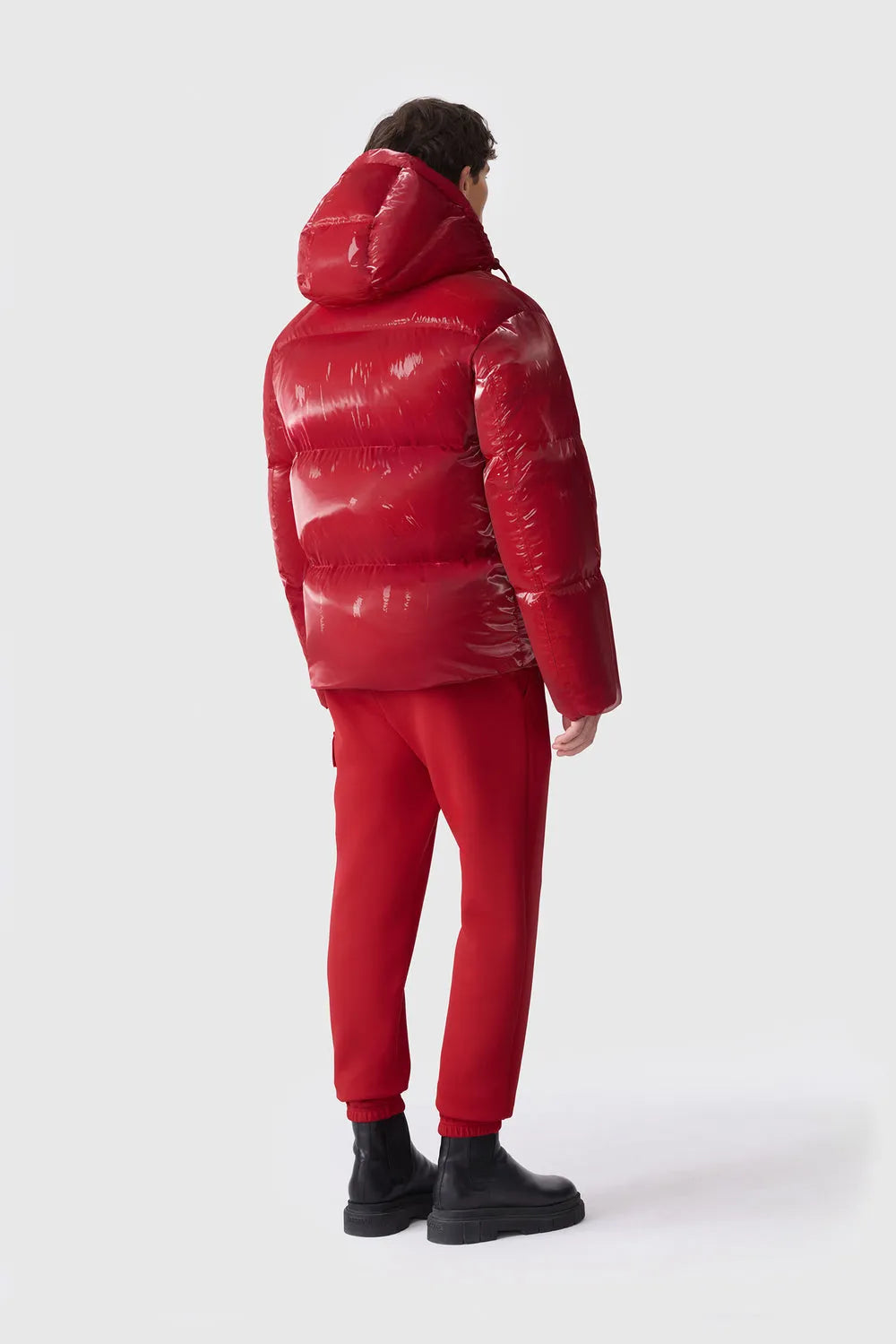 Men's KENT-GLO High-Gloss Hooded Down Jacket