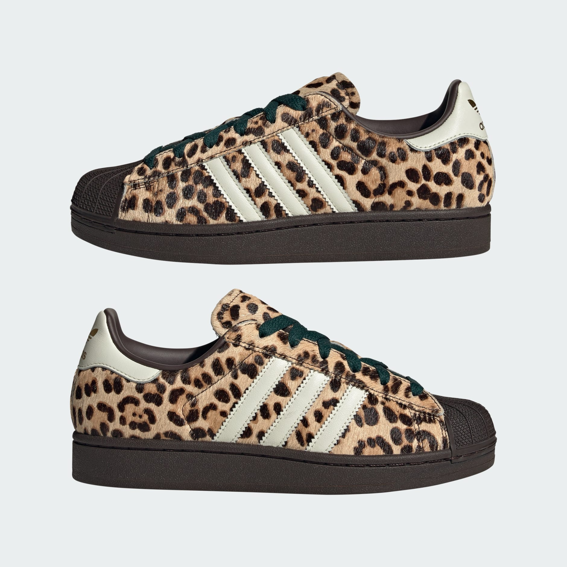 Women's Superstar II "Leopard Dark Brown Ivory"