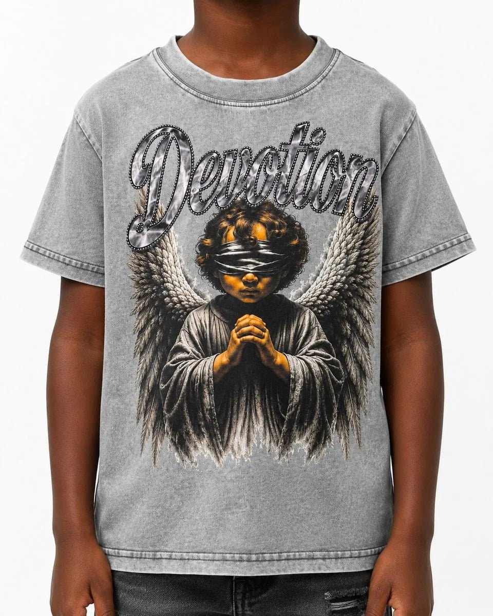 Kid's Devotion T-Shirt Premium Disaster - Tops and Bottoms USA