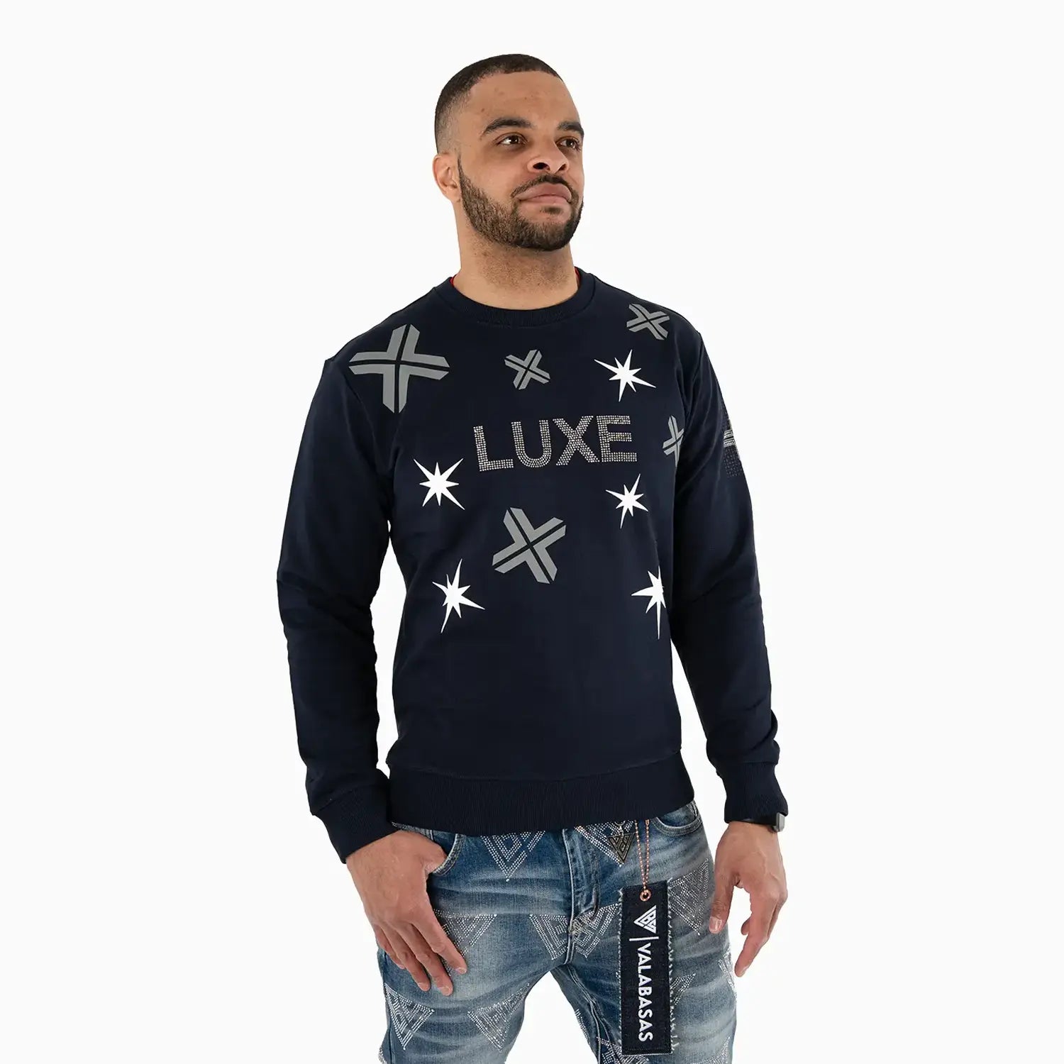 Men's LUXE Graphic Crew Neck Sweatshirt