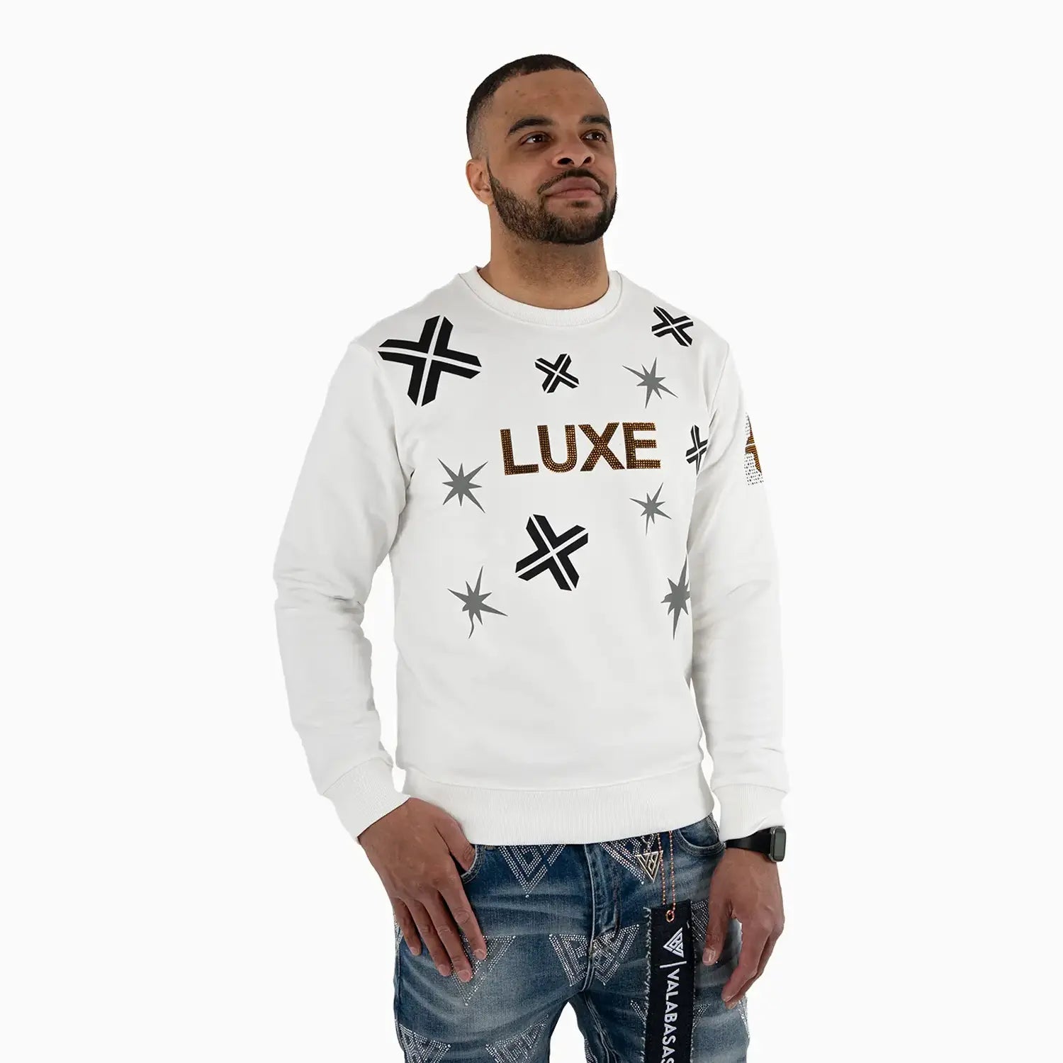Men's LUXE Graphic Crew Neck Sweatshirt