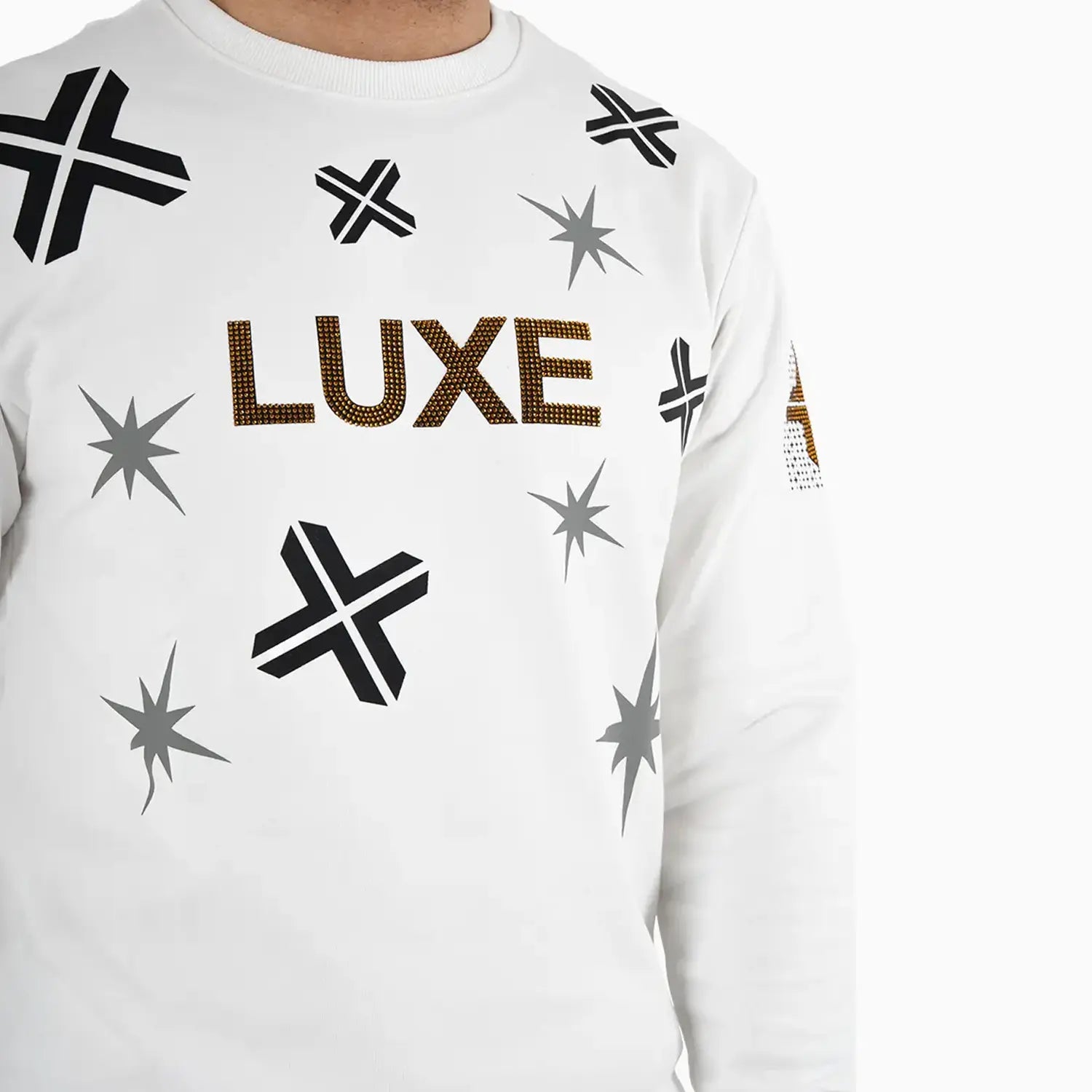 Men's LUXE Graphic Crew Neck Sweatshirt