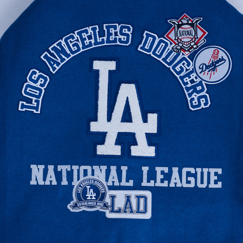 Men's Los Angeles Dodgers MLB Area Code Rib Wool Varsity Jacket