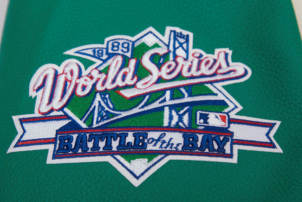 Men's Oakland Athletics MLB Retro Classic Rib Wool Varsity Jacket