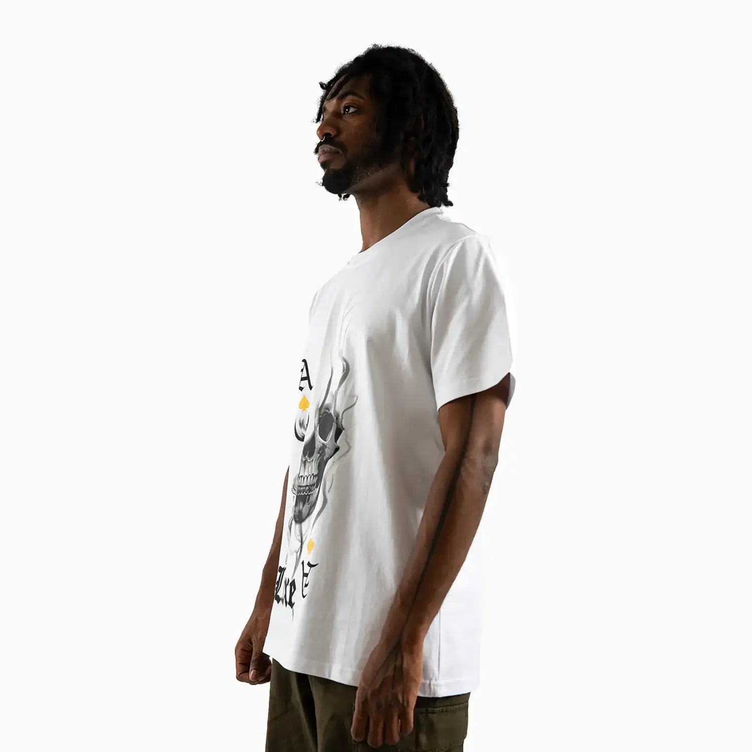 Men's Ace of Spades Skull Graphic Short Sleeve T-Shirt