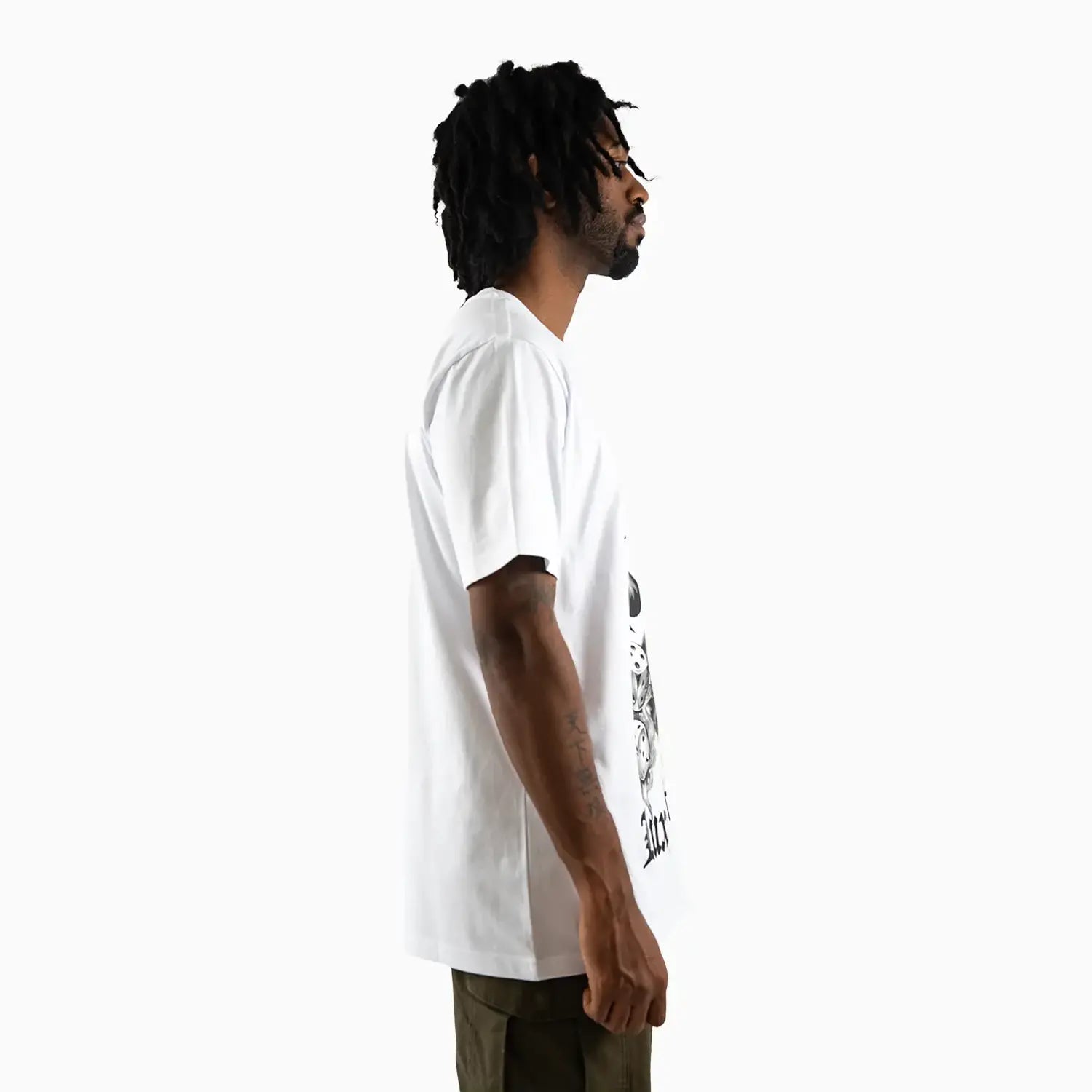 Men's Ace of Spades Skull Graphic Short Sleeve T-Shirt