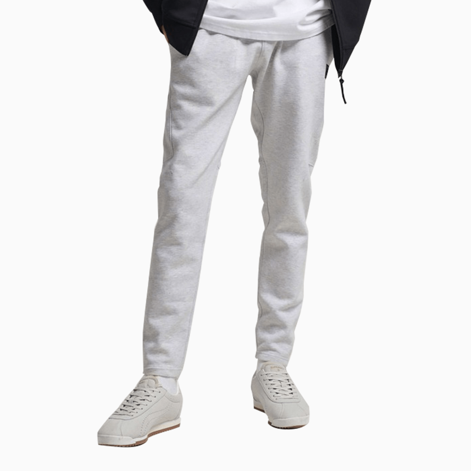 Superdry Men's Code Tech Jogging Pant - Color: Cadet Grey Marl - Tops and Bottoms USA -
