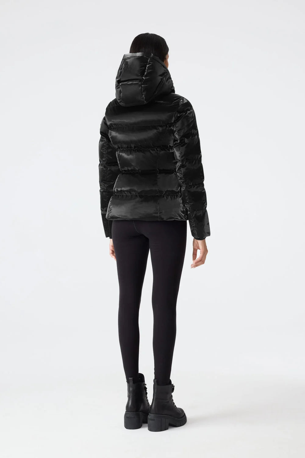 Women's MADALYN-GLO High-Gloss Down Jacket With Removable Hood