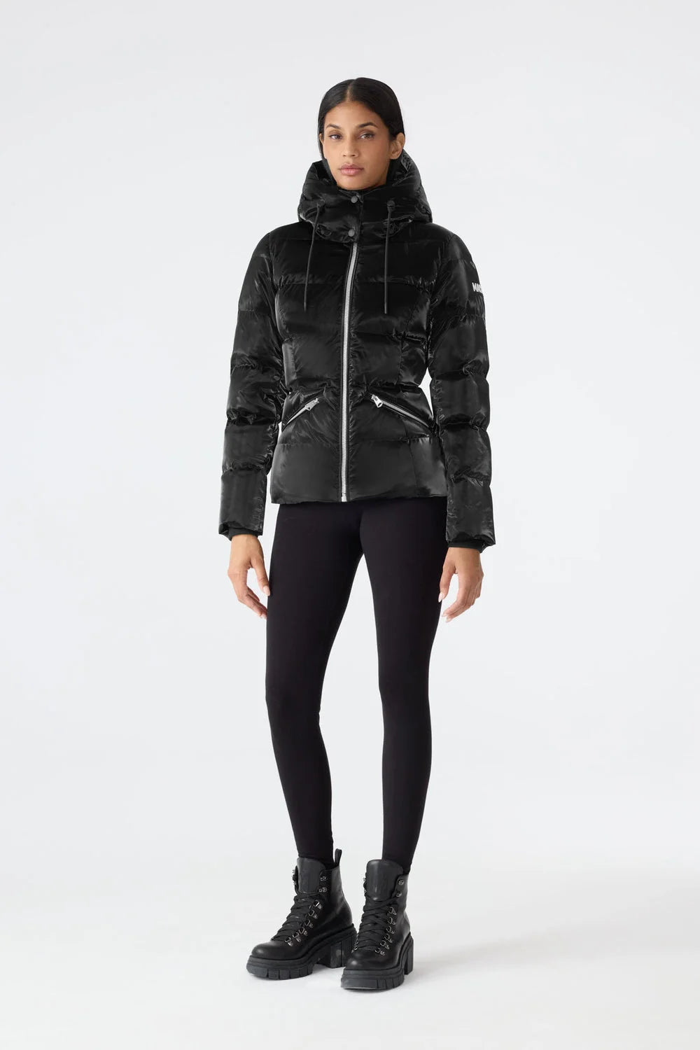 Women's MADALYN-GLO High-Gloss Down Jacket With Removable Hood