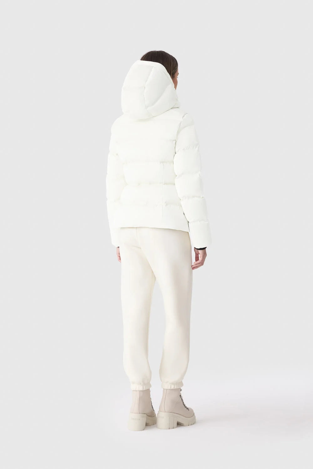 Women's MADALYN-GLO High-Gloss Down Jacket With Removable Hood