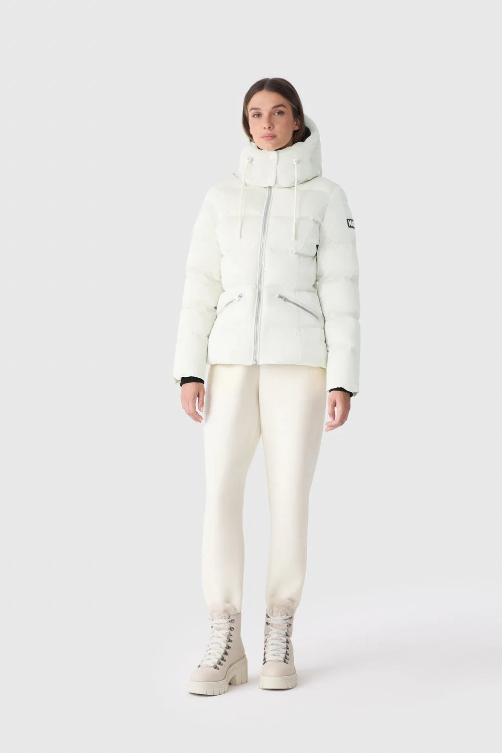Women's MADALYN-GLO High-Gloss Down Jacket With Removable Hood