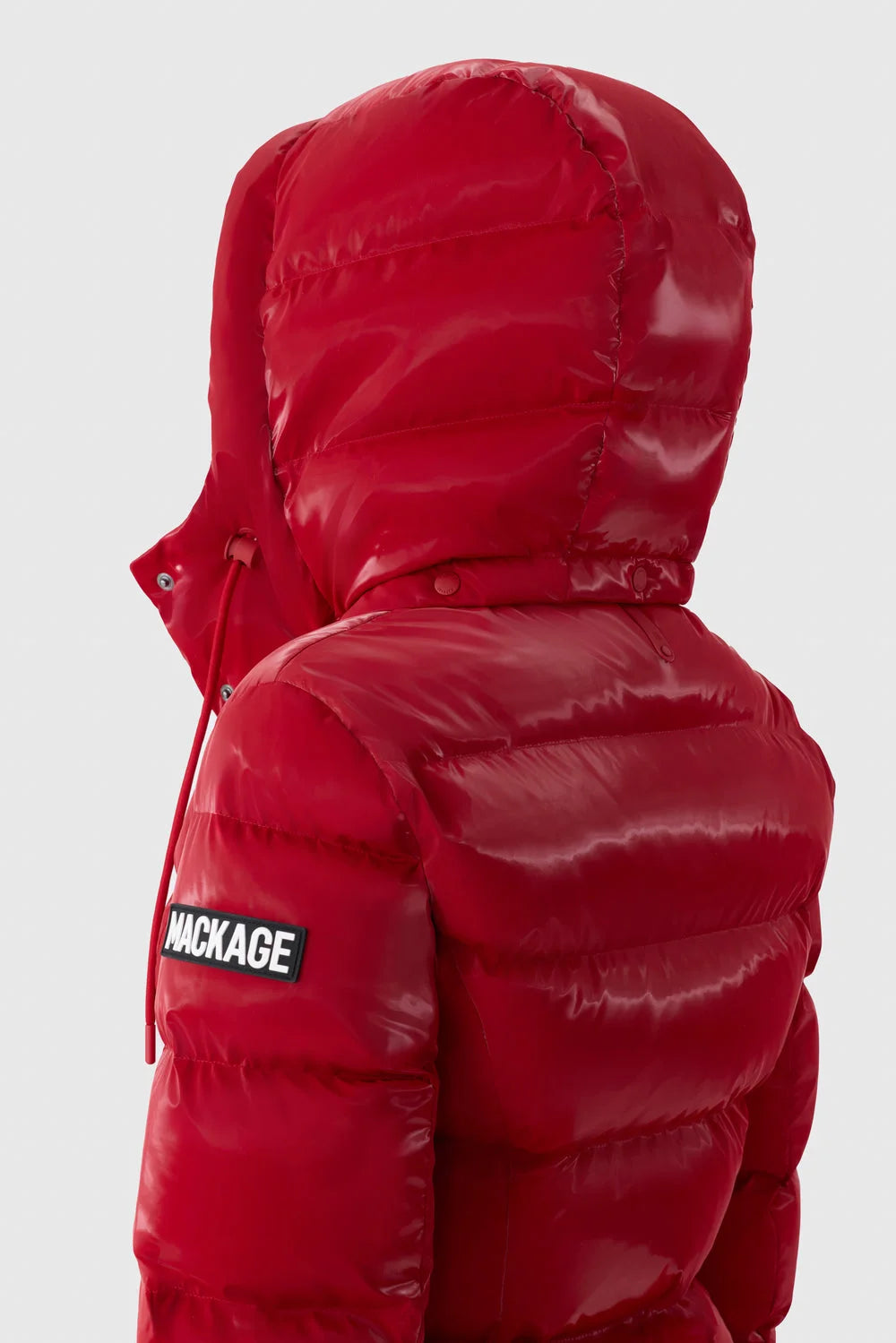 Women's MADALYN-GLO High-Gloss Down Jacket With Removable Hood