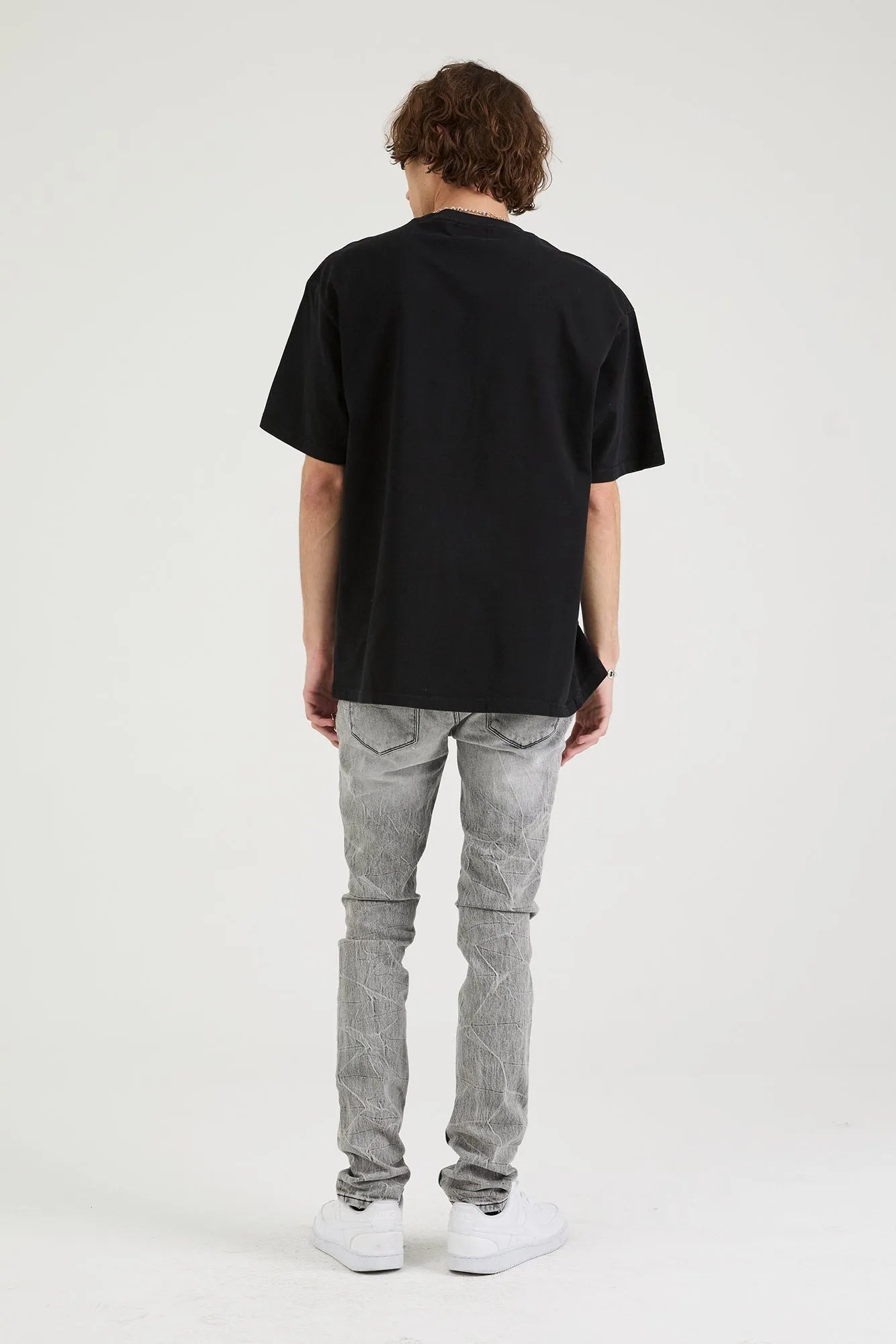 Men's Colin Etched Monogram Crew T-Shirt RTA - Tops and Bottoms USA