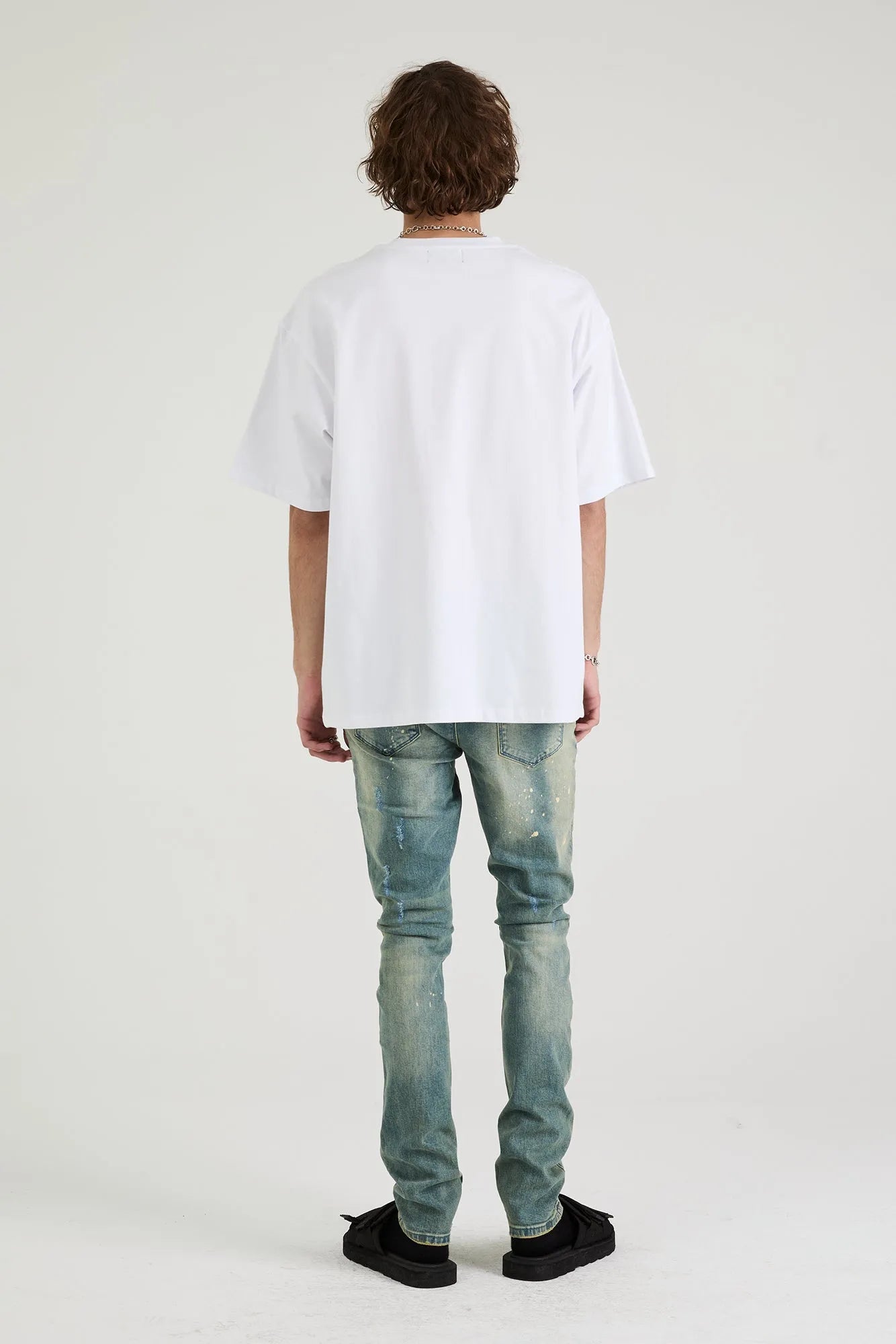 Men's Colin Etched Monogram Crew T-Shirt RTA - Tops and Bottoms USA