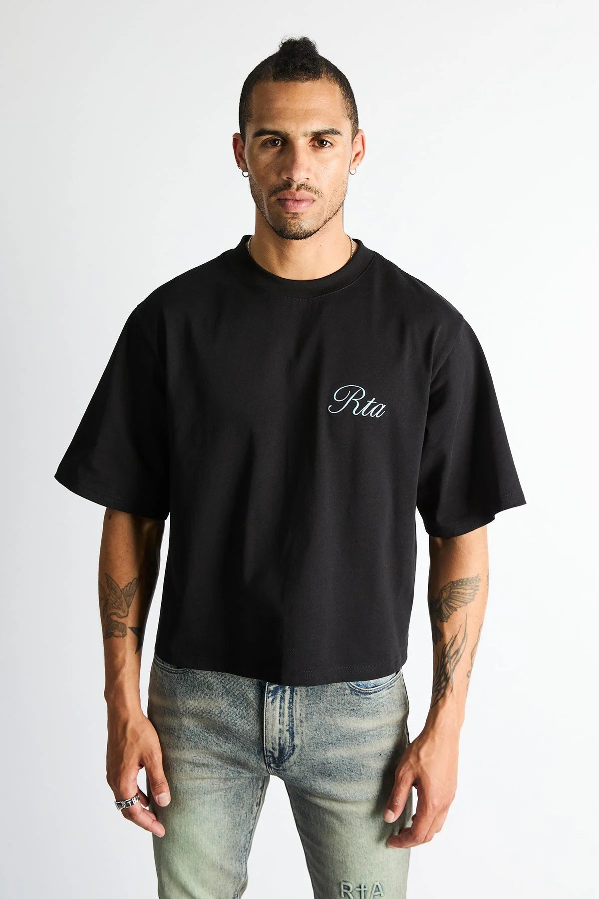 Men's Austin Cropped Oversized T-Shirt