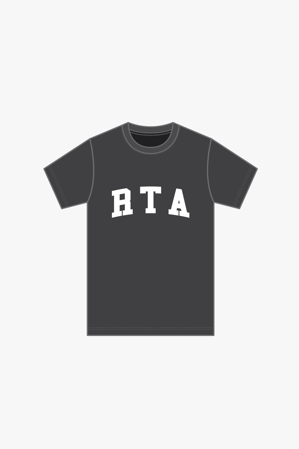 Men's Liam Black Collegiate T-Shirt