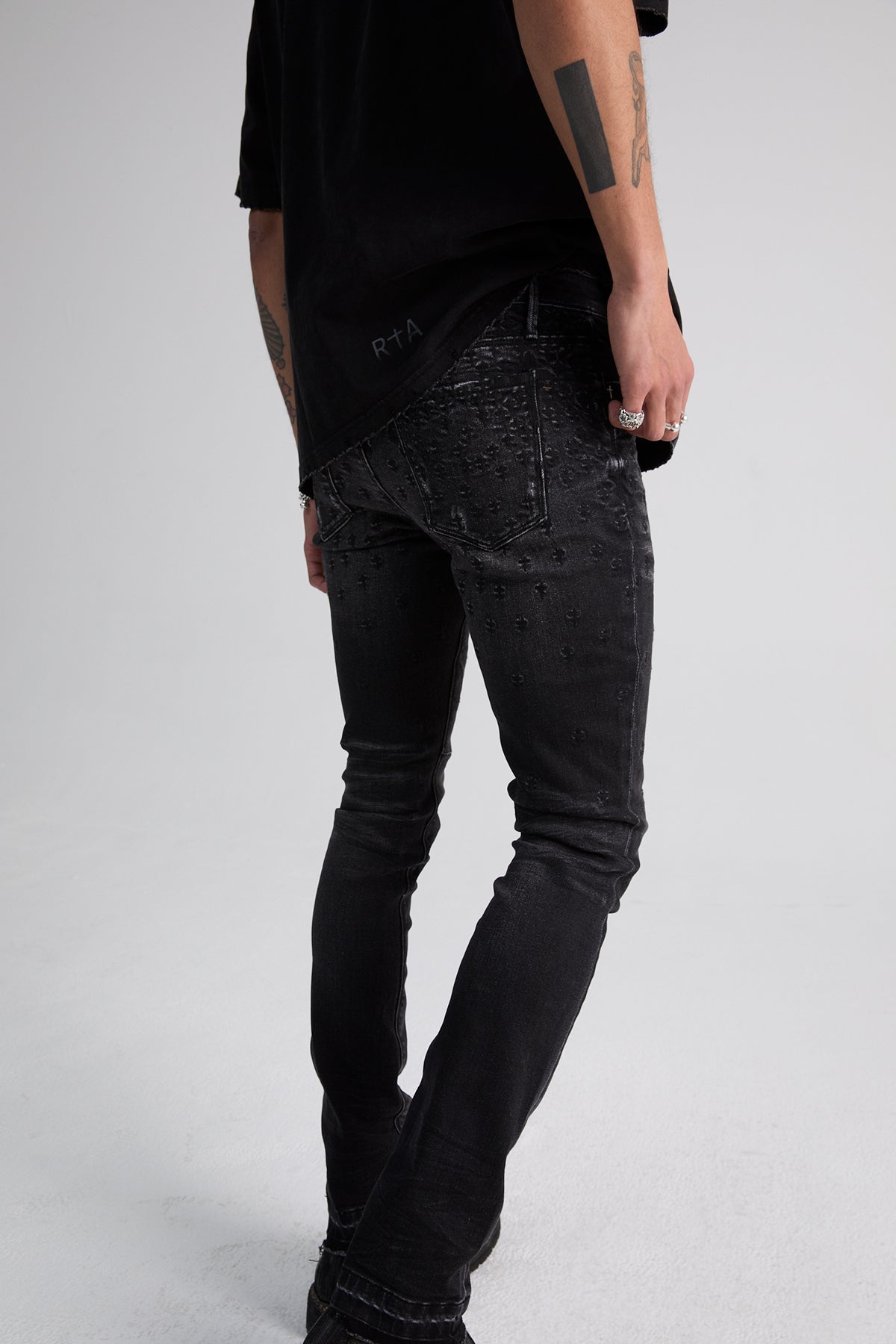 Men's Bryant Graphite Fade Cross Denim Pant