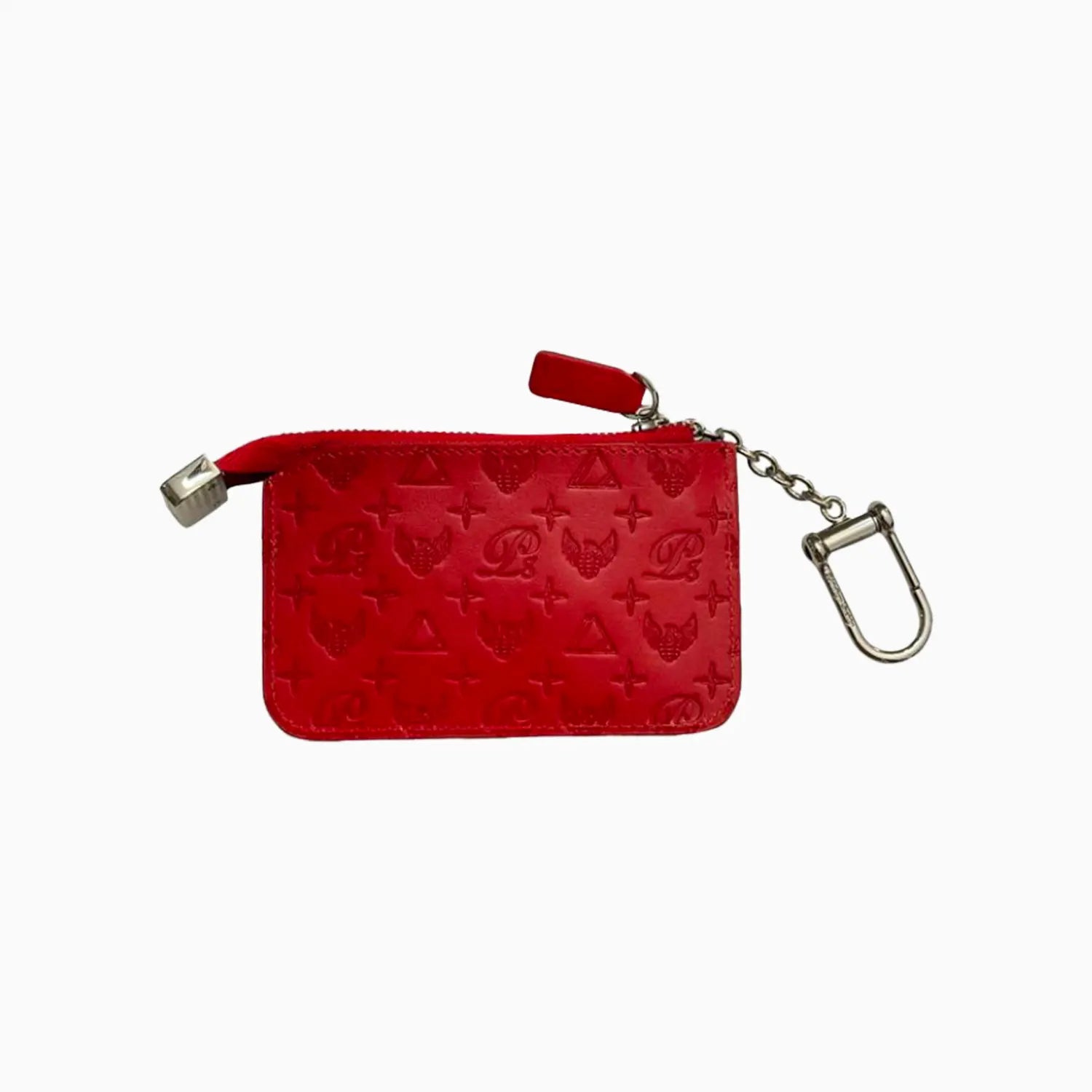 Men's Monogram Leather Keychain Wallet Privilege Society - Tops and Bottoms USA