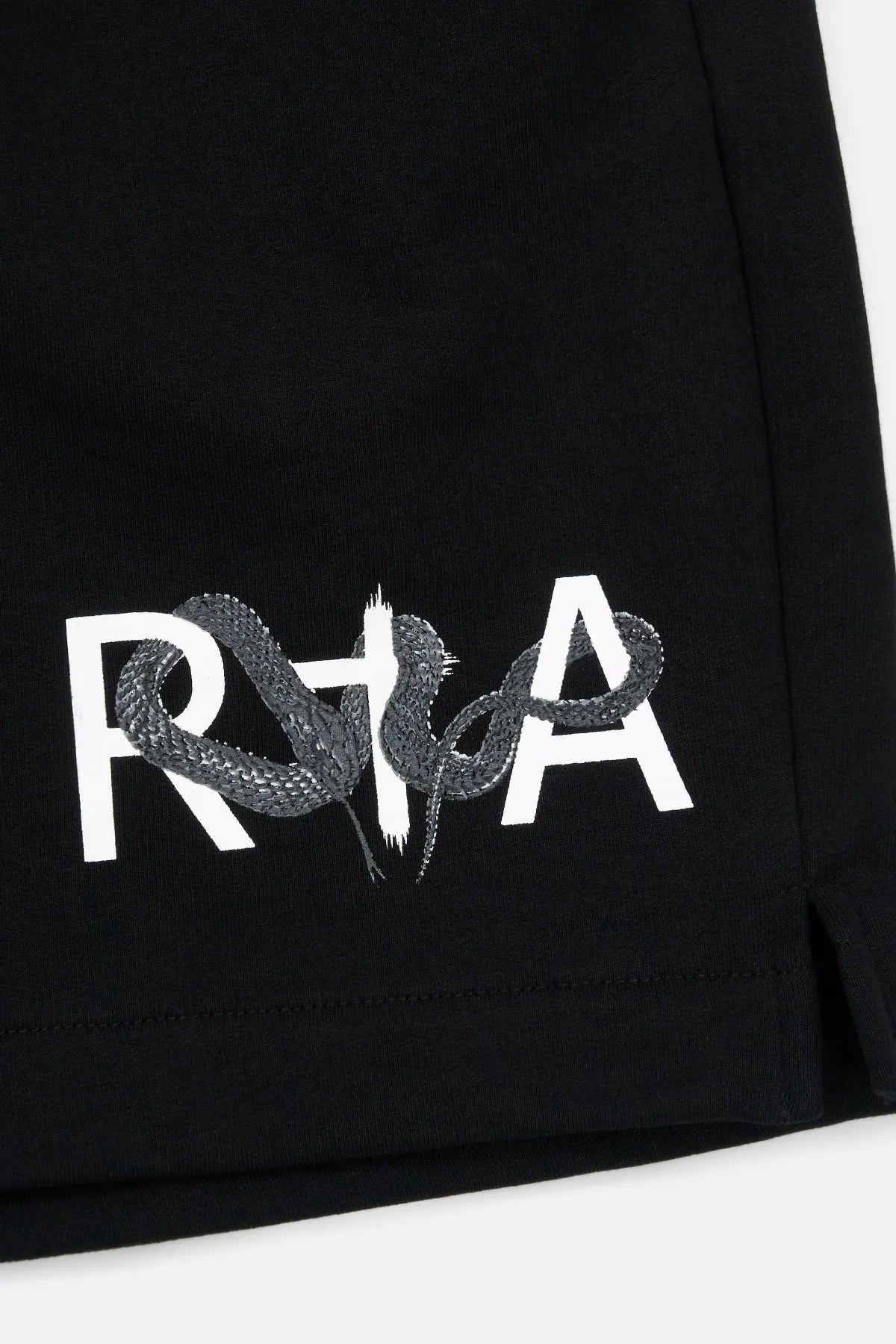 Men's Clyde Black Snake Logo Shorts RTA - Tops and Bottoms USA