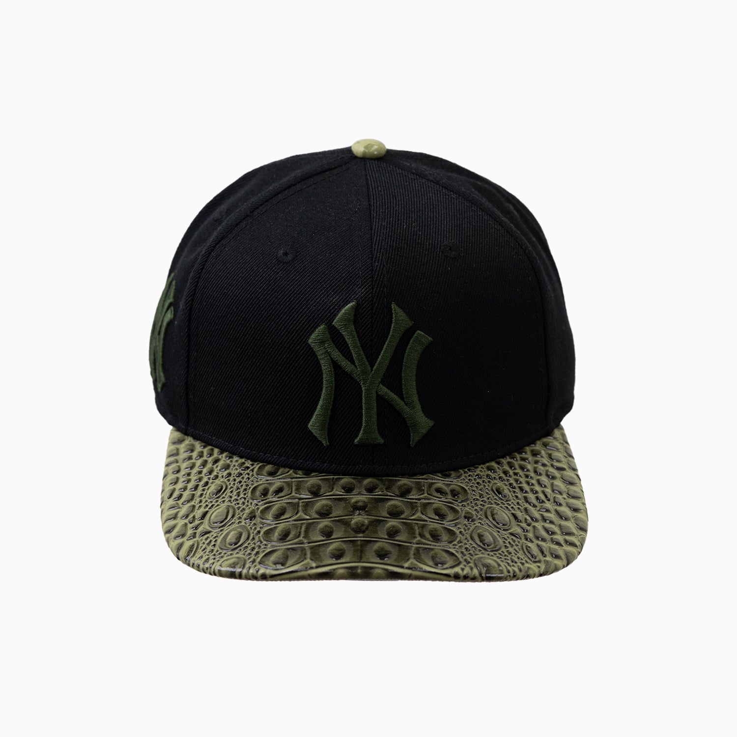 Casquette Baseball Homme Y2K – Simili Cuir Noir, Matelassée, Snapback OS (Occasion TB État)