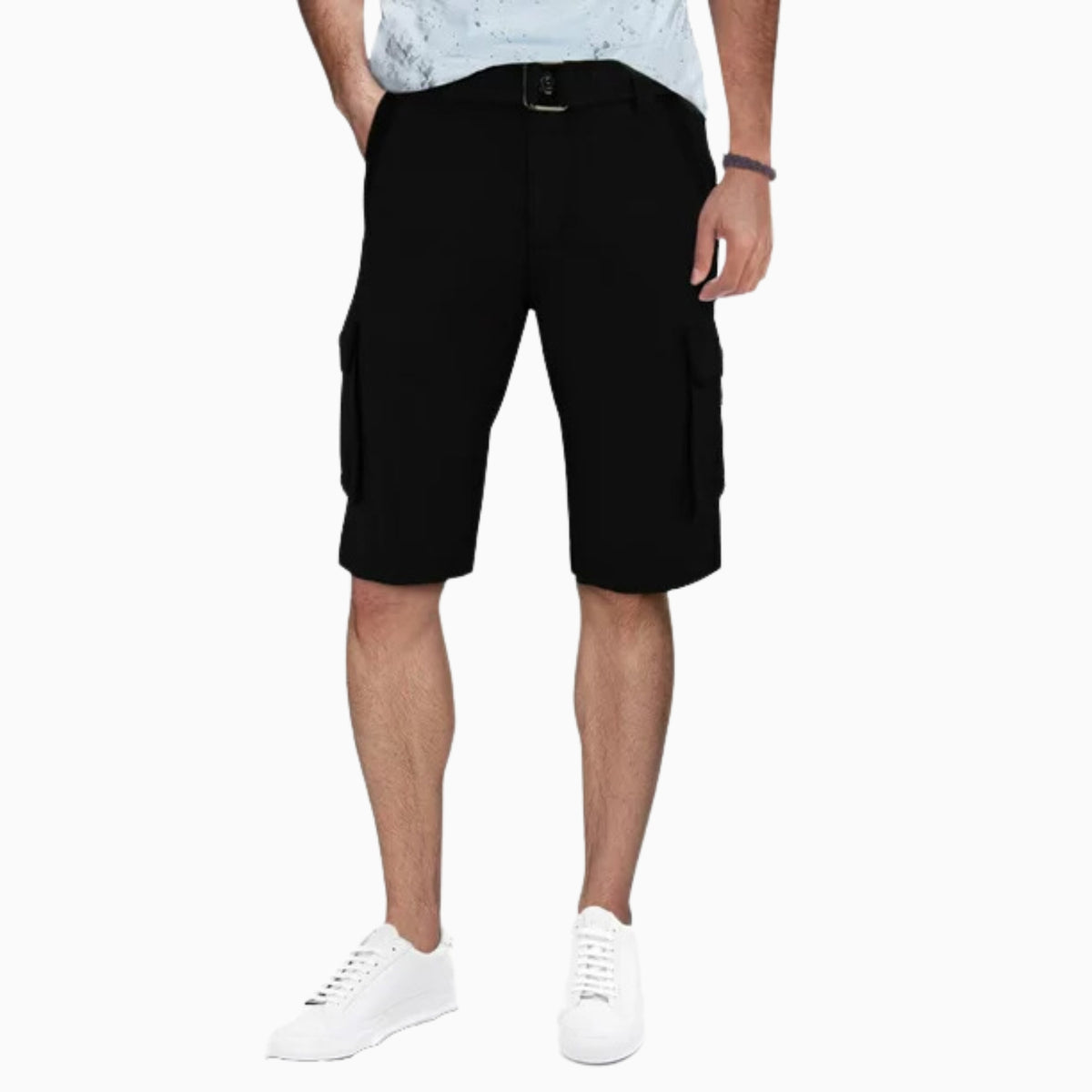 xray-jeans-mens-slim-fit-stretch-cargo-shorts-rms-19025-blk
