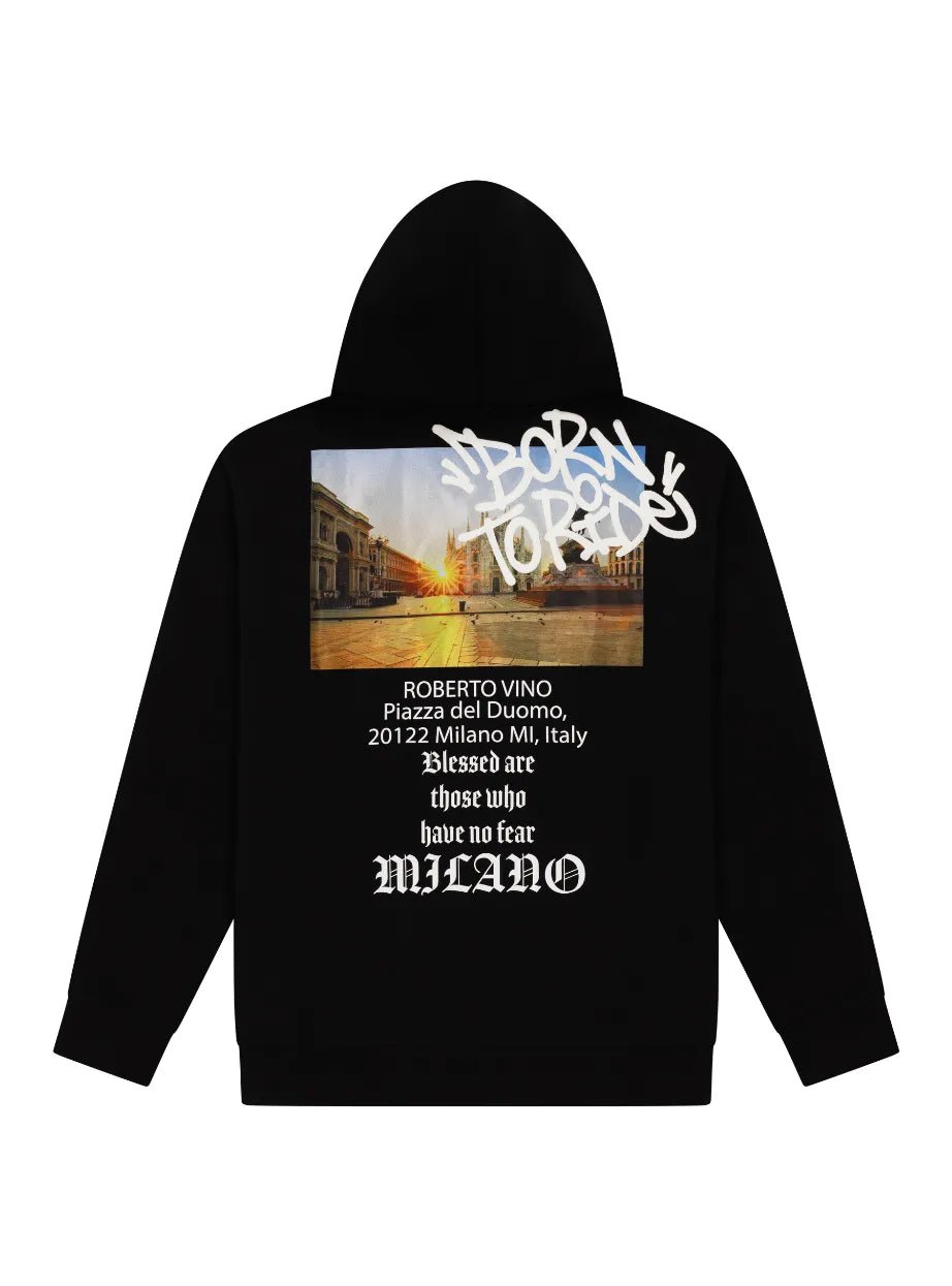 Men's Born to Ride Milano Hoodie Roberto Vino - Tops and Bottoms USA