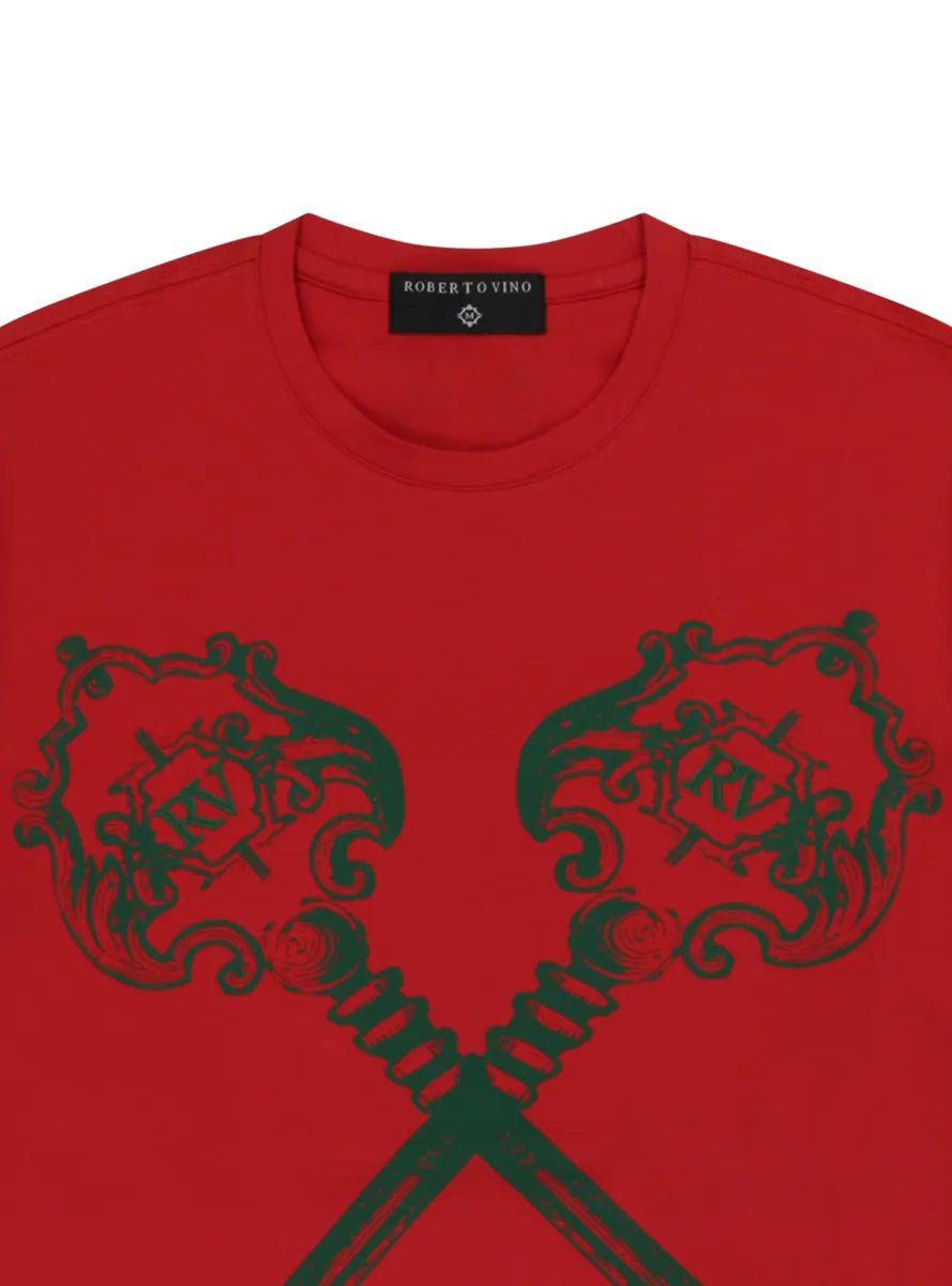 Men's Vino Keys Crew Neck T-Shirt Roberto Vino - Tops and Bottoms USA