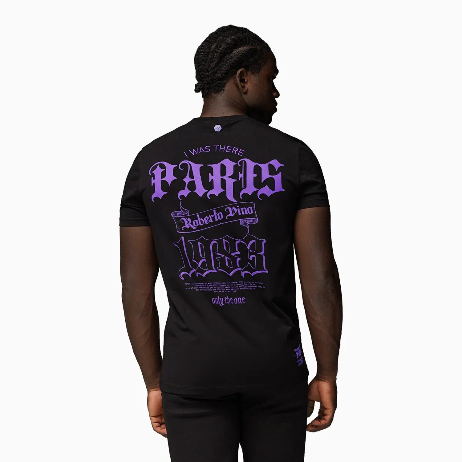 Men's One Paris Short Sleeve T-Shirt Roberto Vino - Tops and Bottoms USA