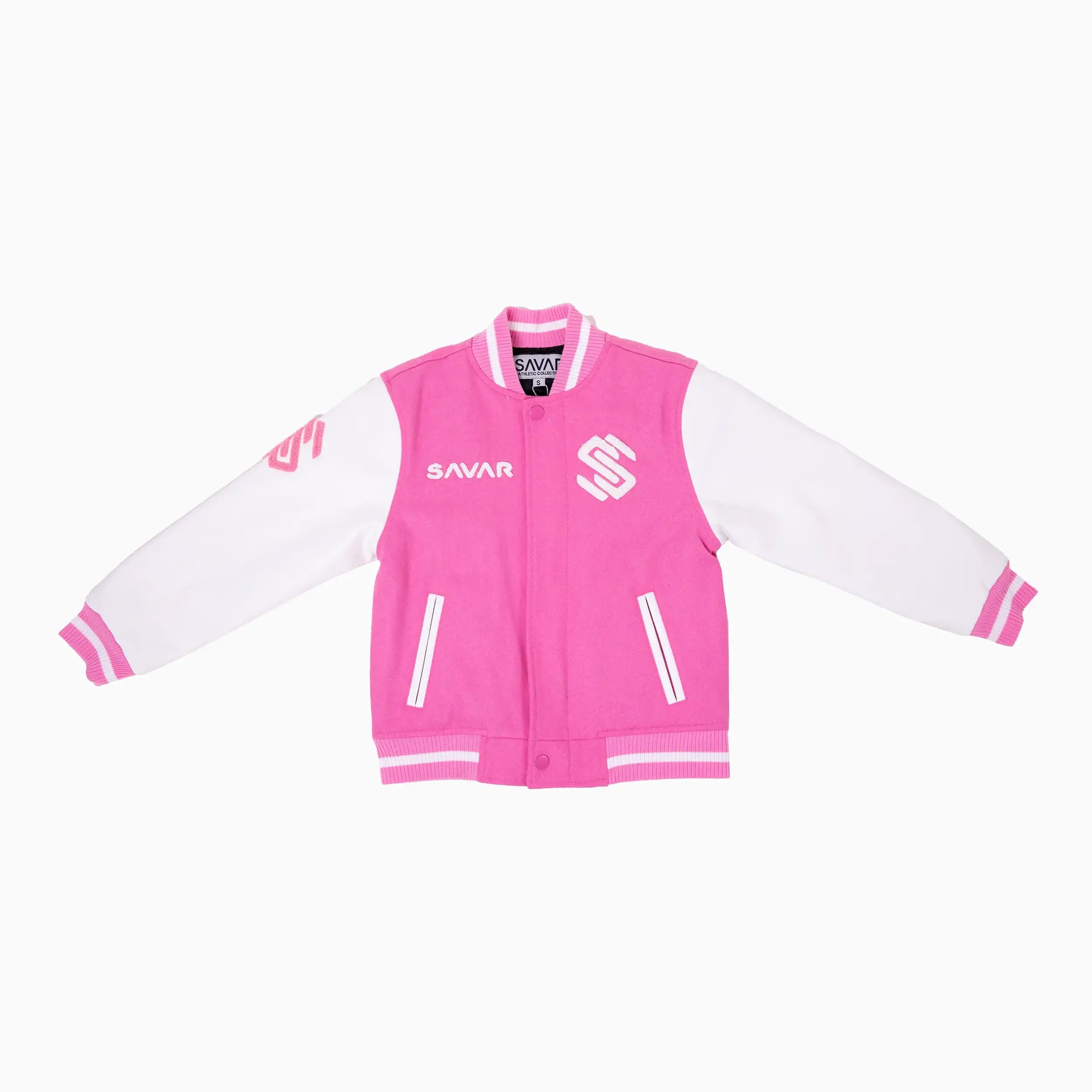 Women's Circle Wool Varsity Jacket Savar - Tops and Bottoms USA