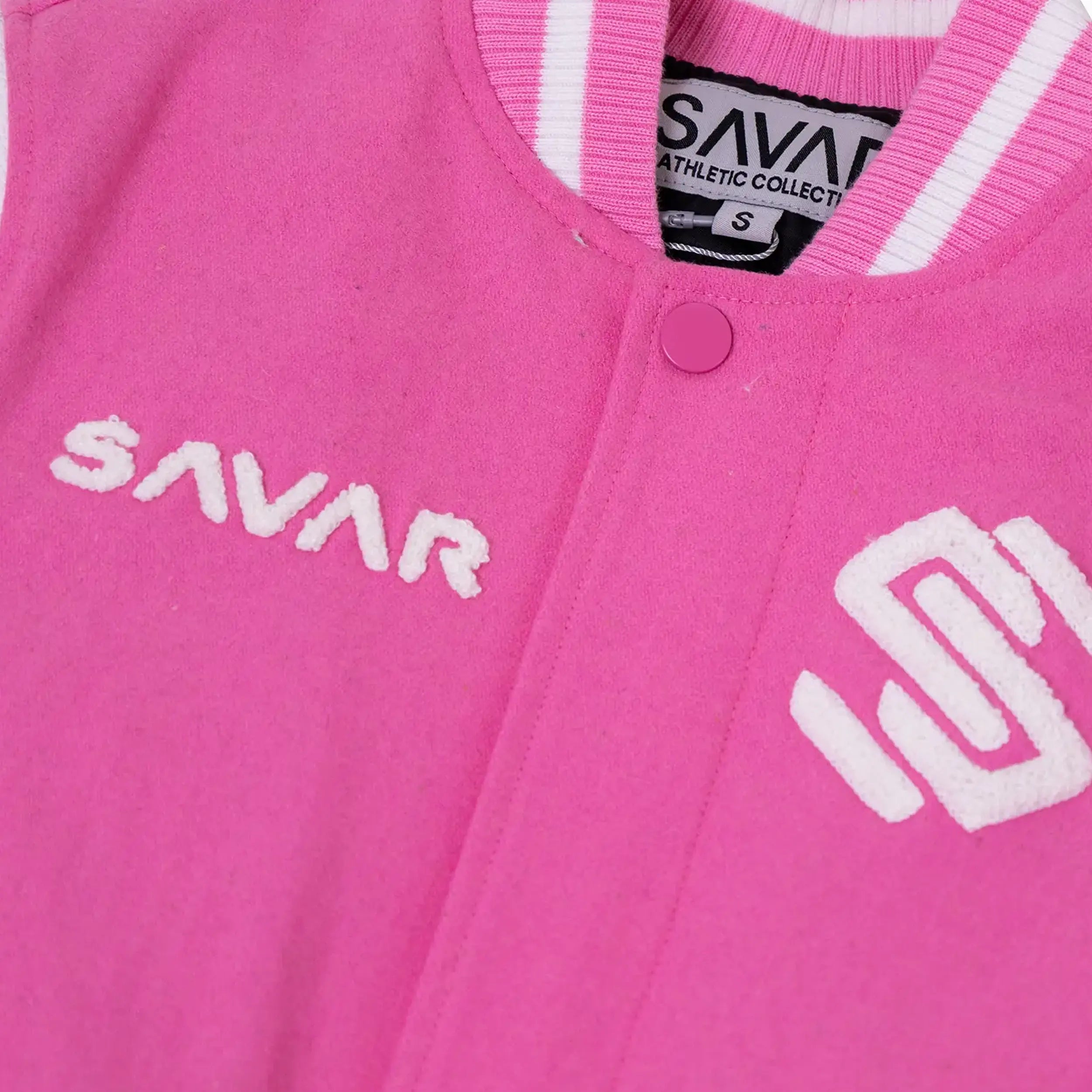 Women's Circle Wool Varsity Jacket Savar - Tops and Bottoms USA
