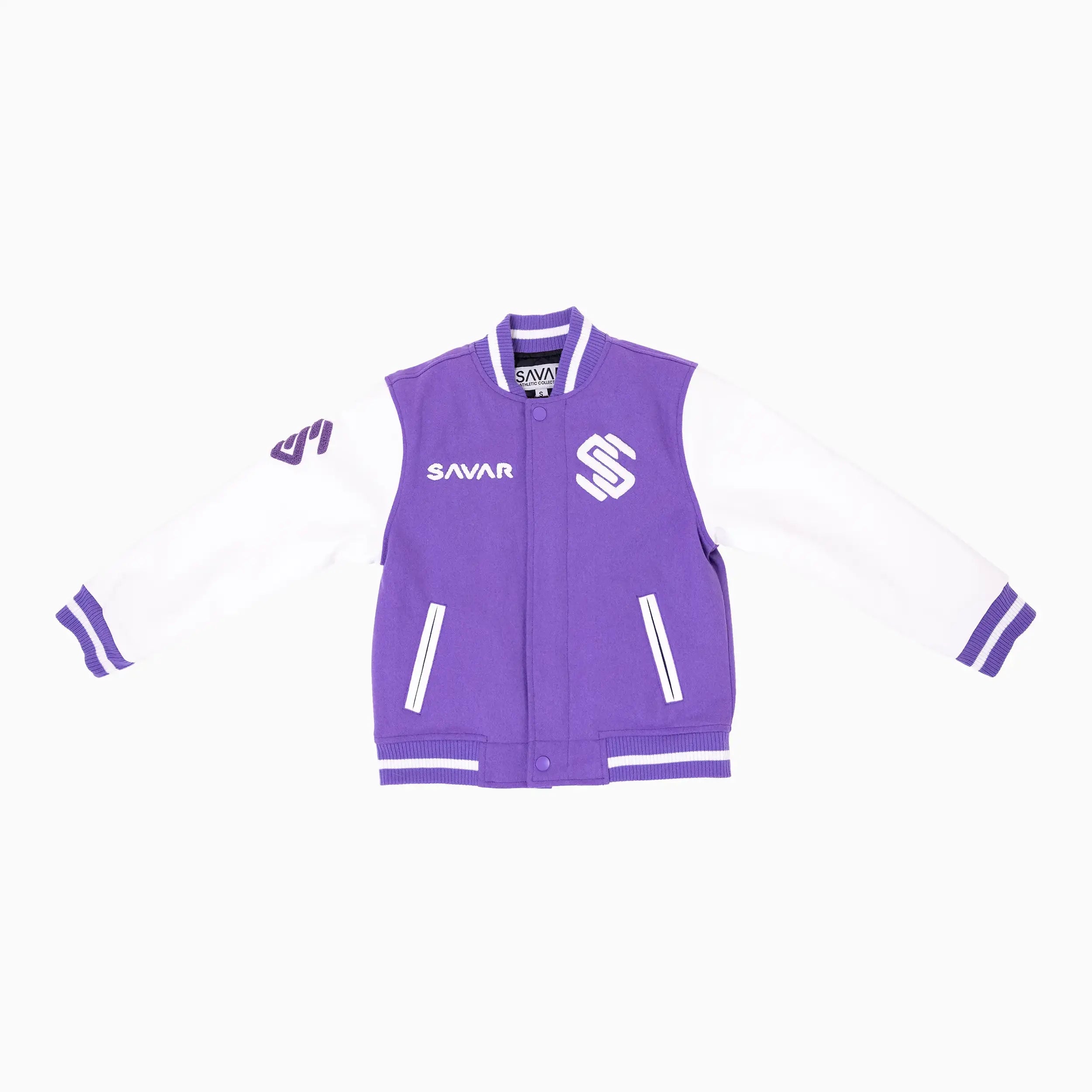 Women's Circle Wool Varsity Jacket Savar - Tops and Bottoms USA