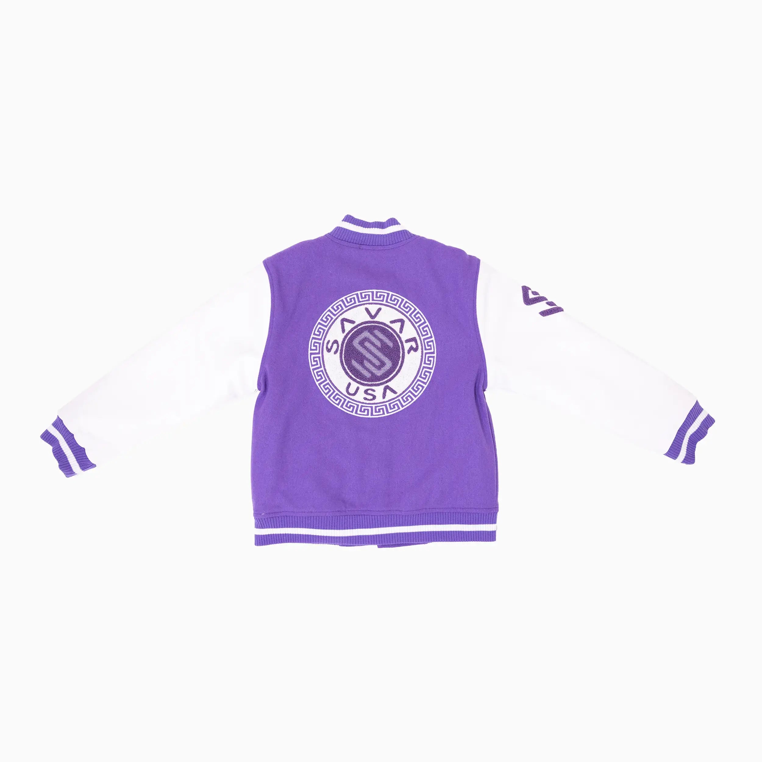 Women's Circle Wool Varsity Jacket Savar - Tops and Bottoms USA