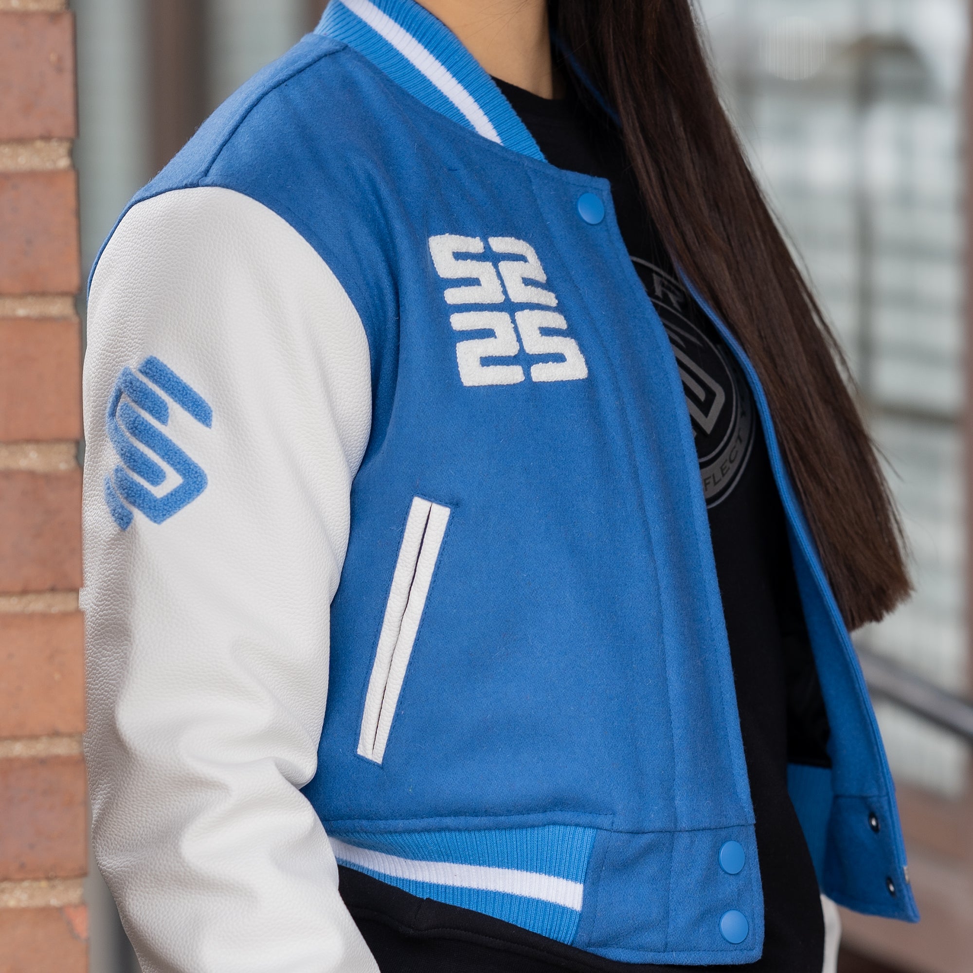 Women's Wings Wool Varsity Jacket Savar - Tops and Bottoms USA
