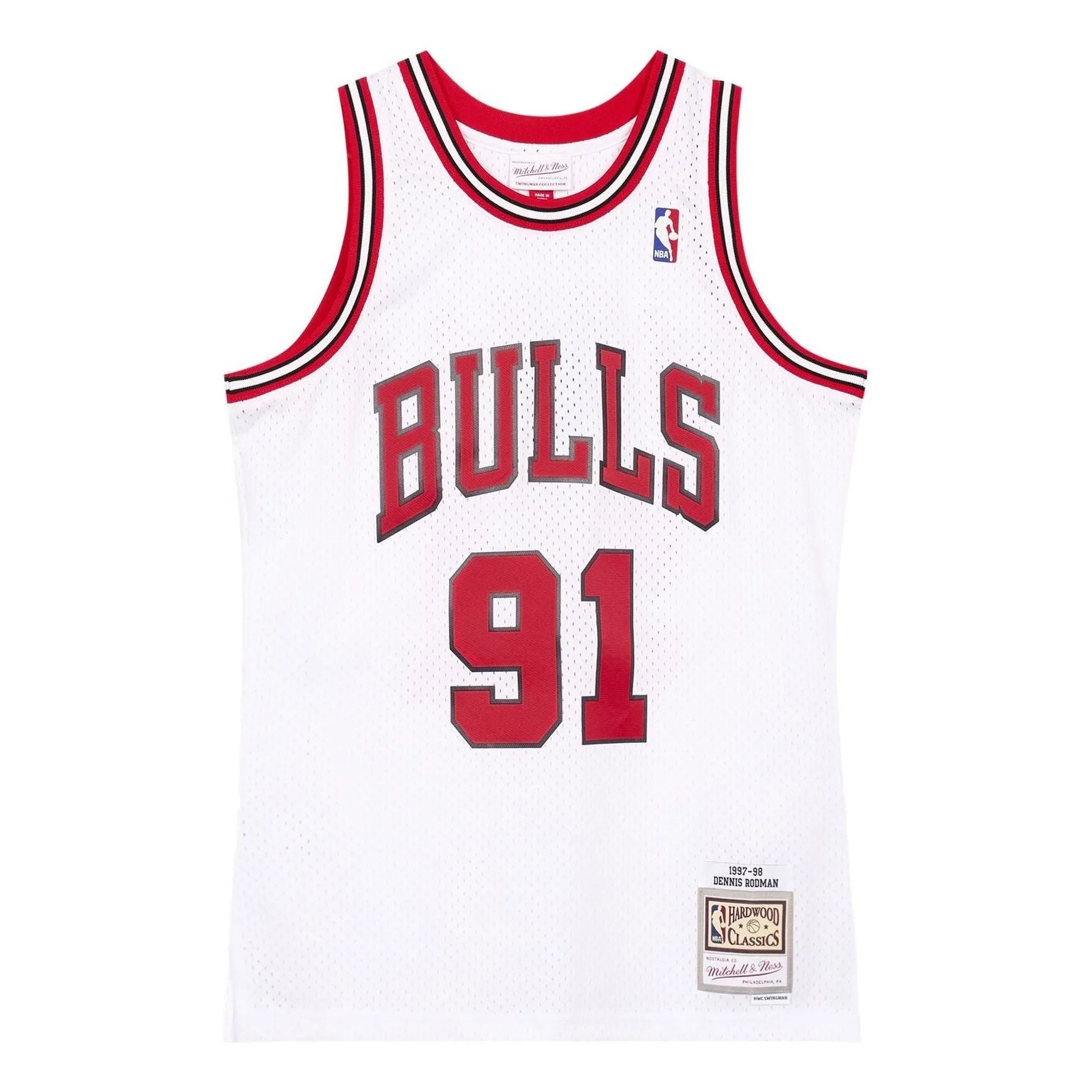 Swingman Dennis Rodman Chicago Bulls NBA 1997-98 Jersey