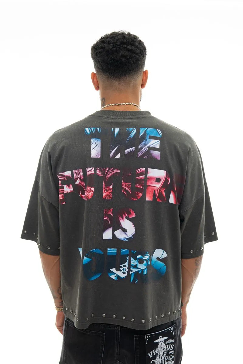 Men's The Future Is Yours Wide Crop Fit T-Shirt