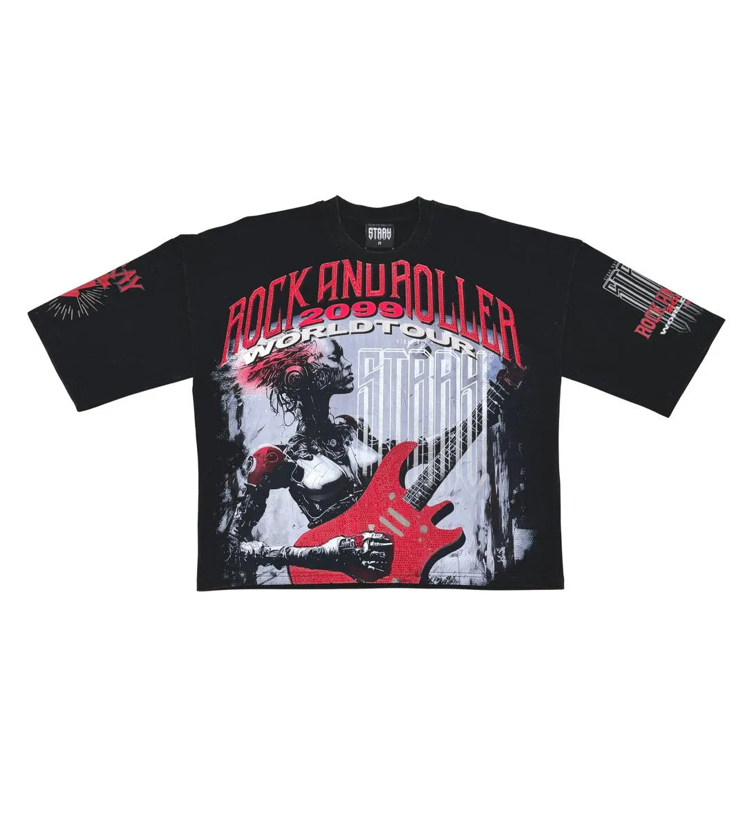 Men's Rock and Roller 2099 World Tour Oversized Graphic T-Shirt