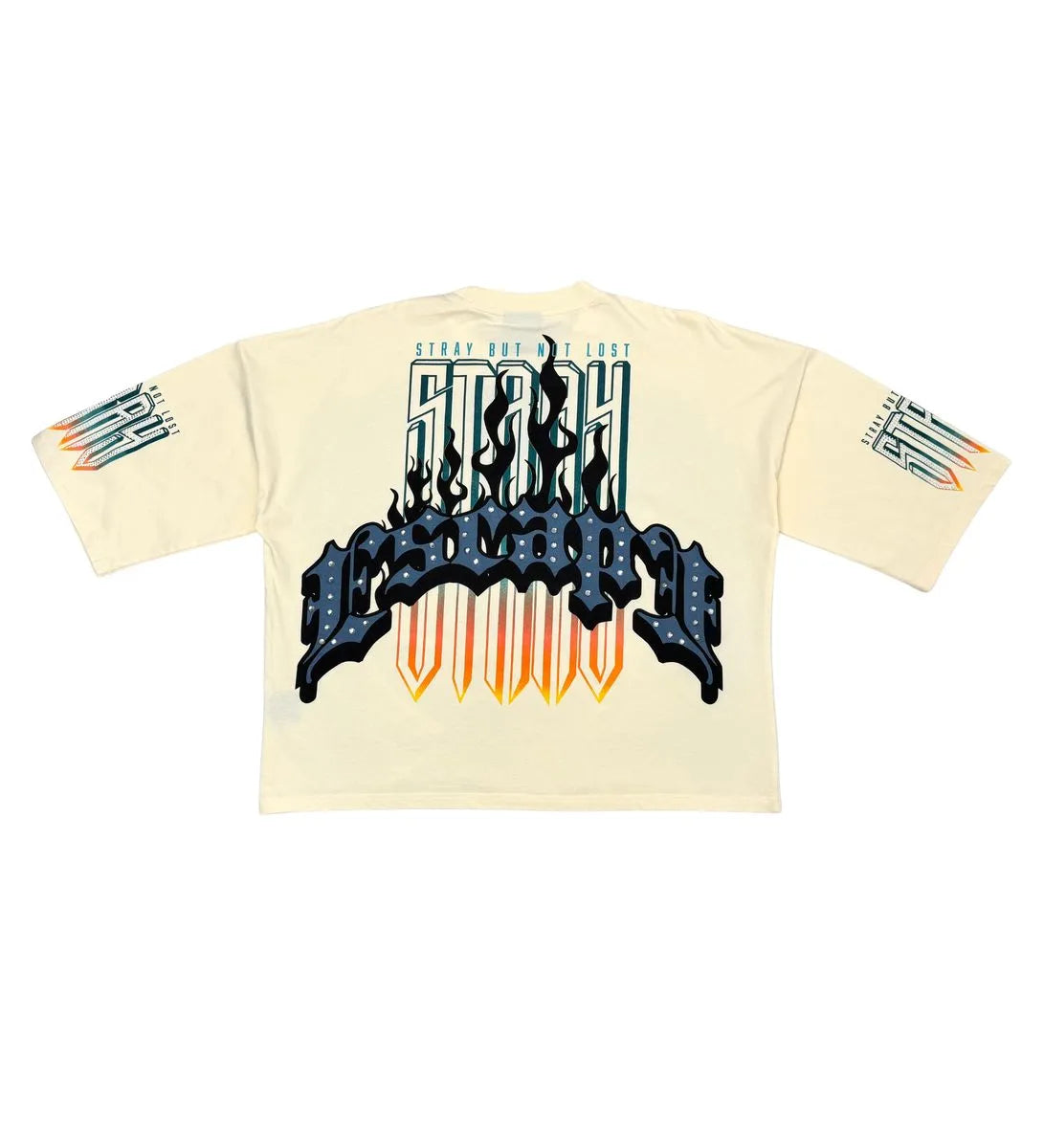 Men's Escape Stray Graphic Wide Crop Fit T-Shirt