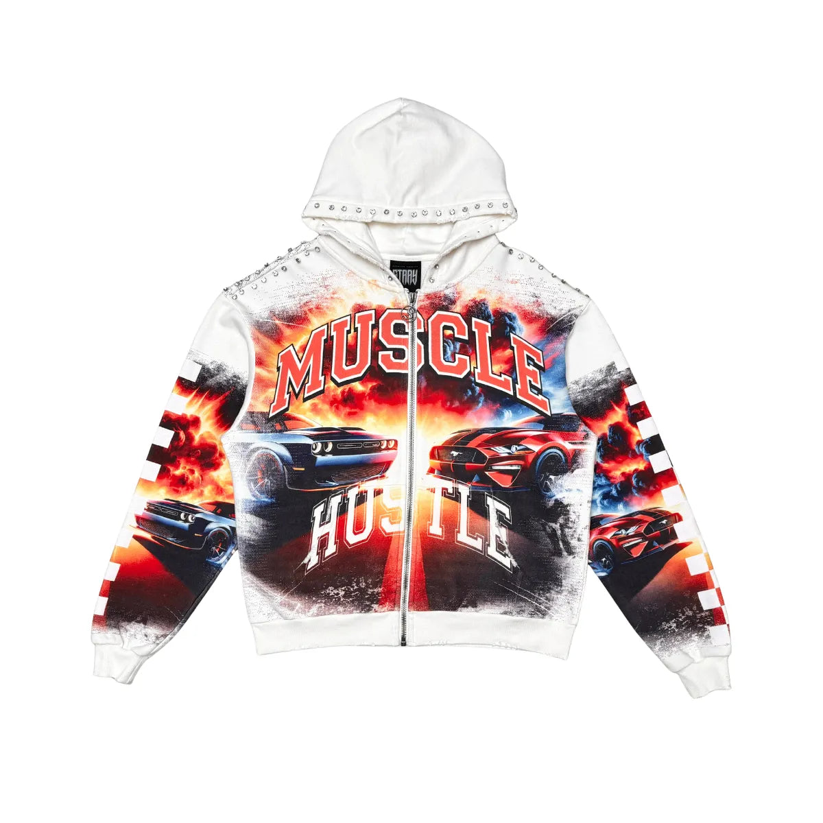 Men's Muscle Hustle Full Zip Hoodie