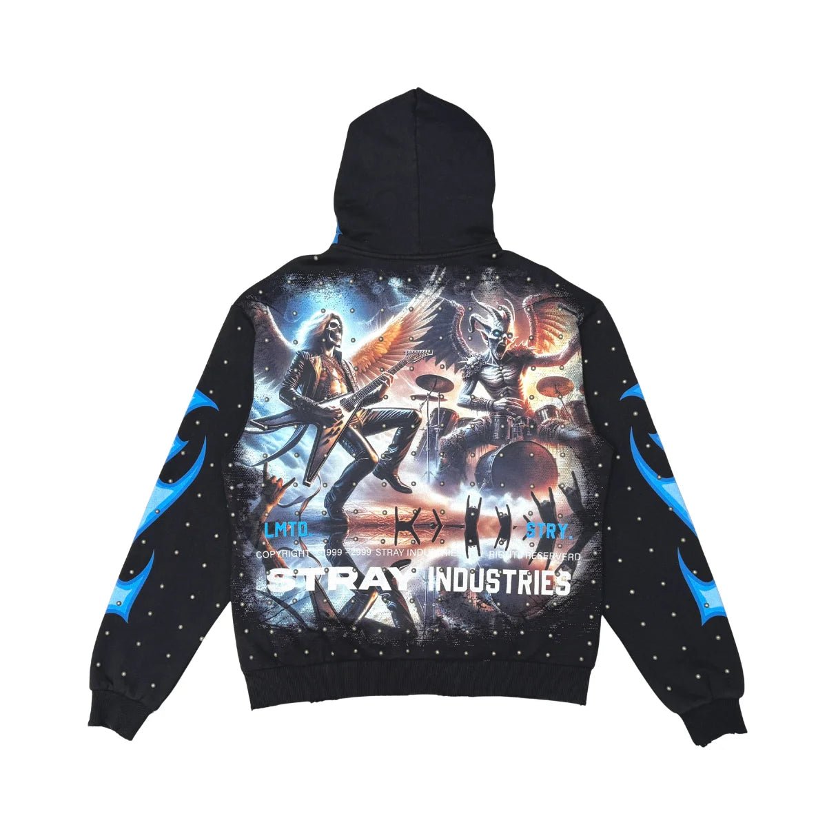 Men's Rockstar Mummy Full Zip Hoodie Stray - Tops and Bottoms USA