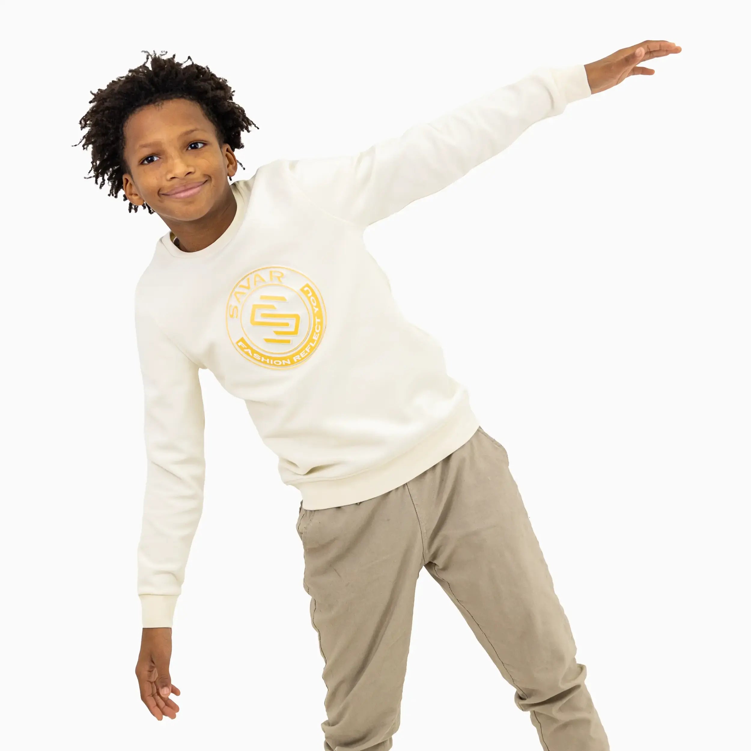 Kid's Circle Crew Neck Sweatshirt Savar - Tops and Bottoms USA