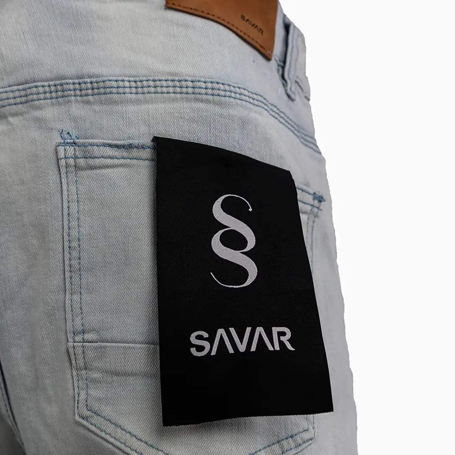 Men's Slim Fit Rips Jeans Pant Savar - Tops and Bottoms USA