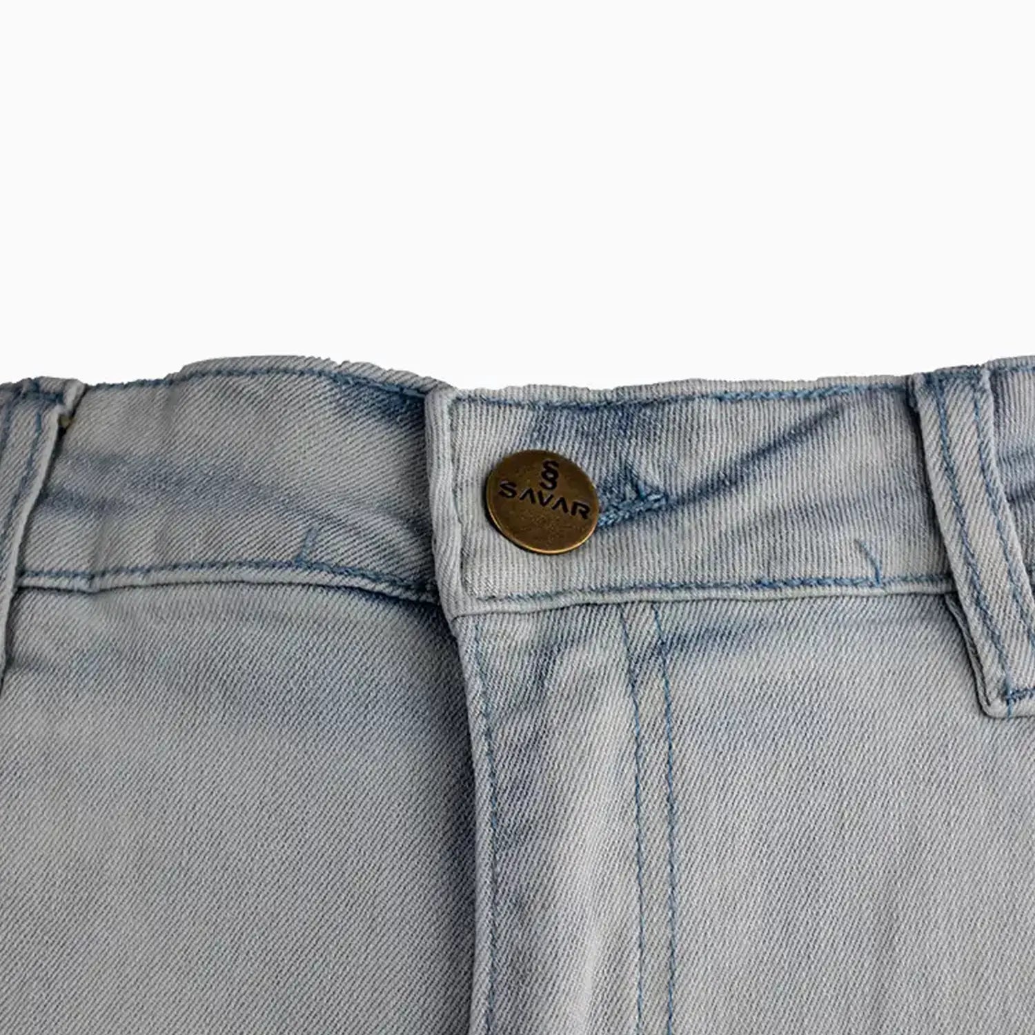 Men's Slim Fit Rips Jeans Pant Savar - Tops and Bottoms USA