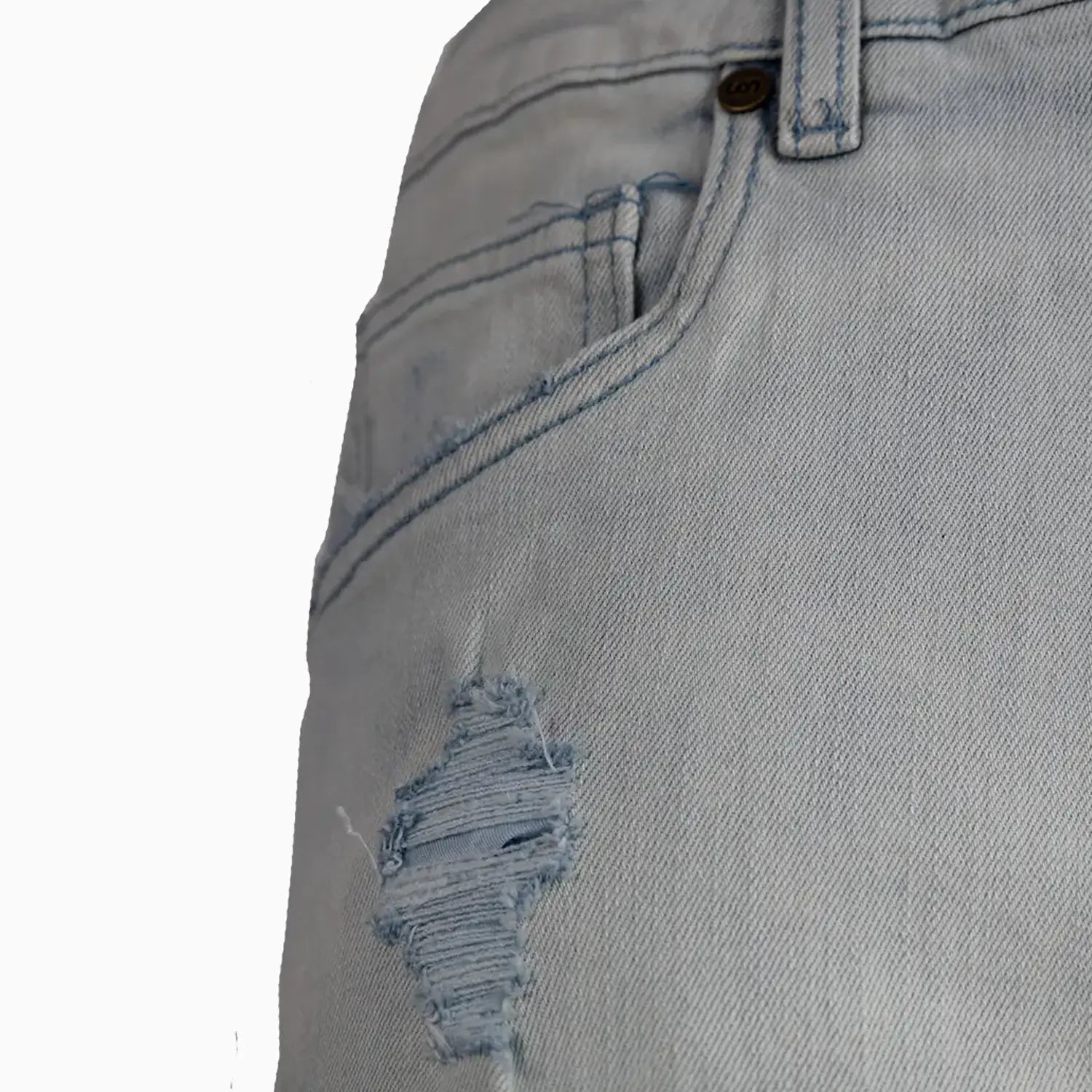 Men's Slim Fit Rips Jeans Pant Savar - Tops and Bottoms USA