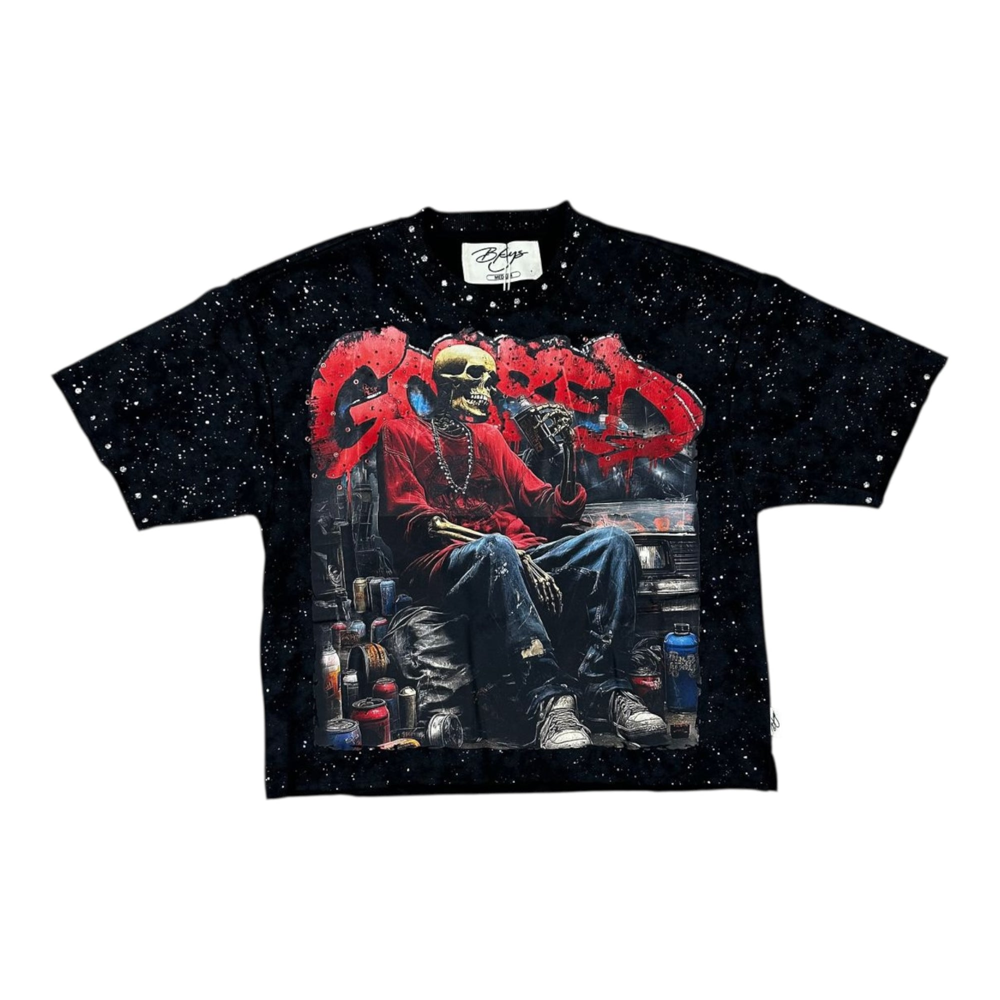 Kid's Gassed F Terry Cropped T-Shirt