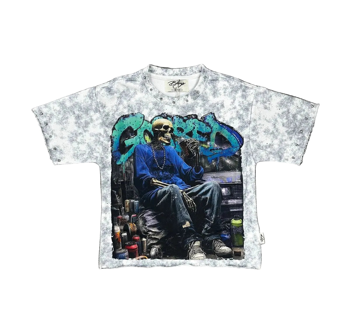 Kid's Gassed F Terry Cropped T-Shirt