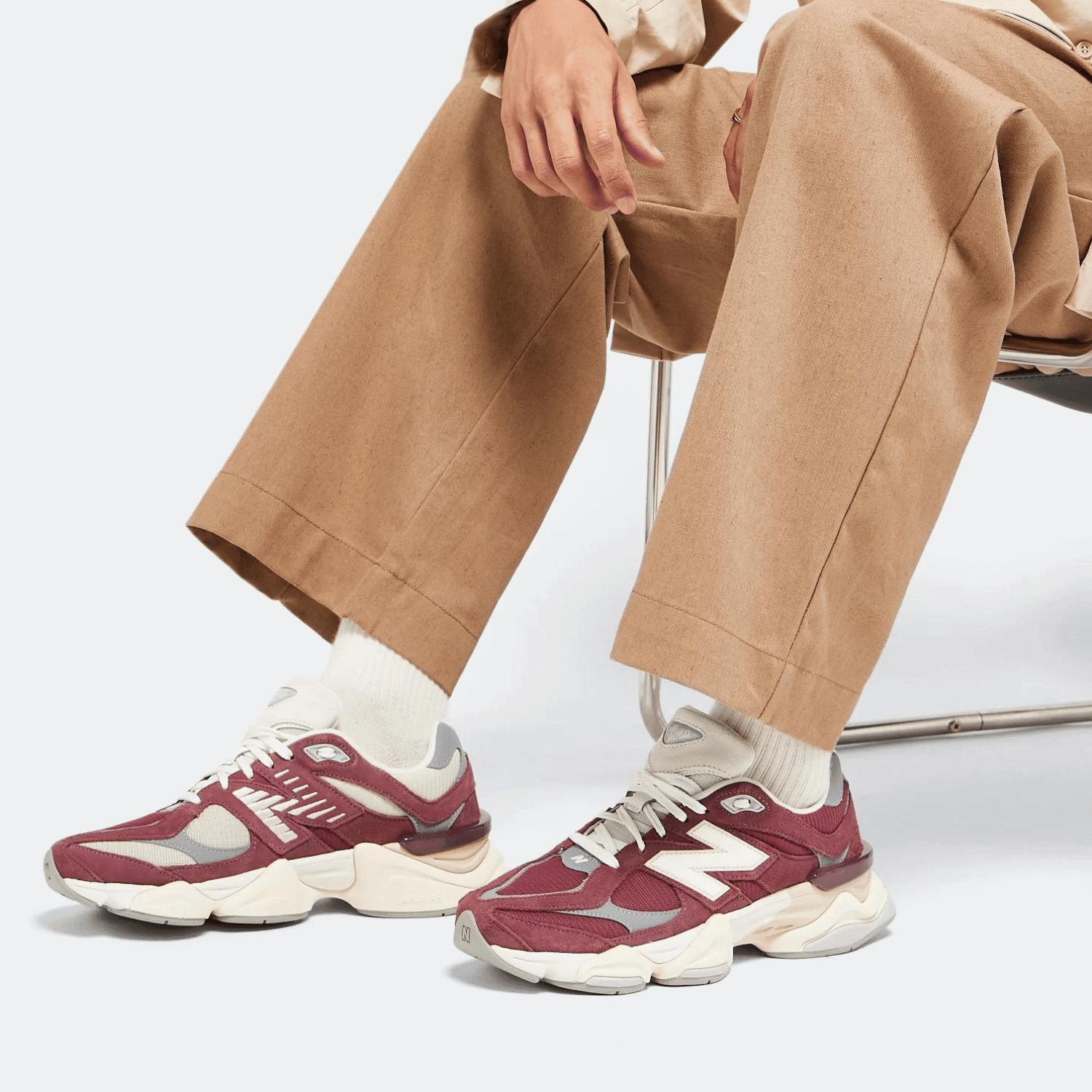 9060 "Washed Burgundy" New Balance - Tops and Bottoms USA
