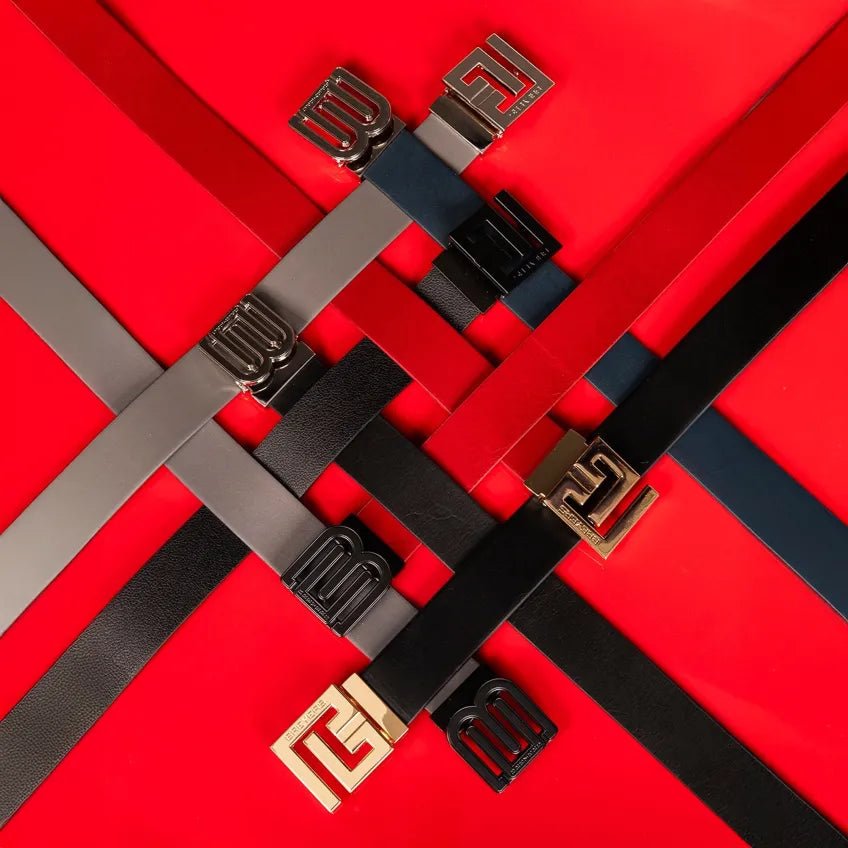 Men's Signature Leather Belt Breyers - Tops and Bottoms USA