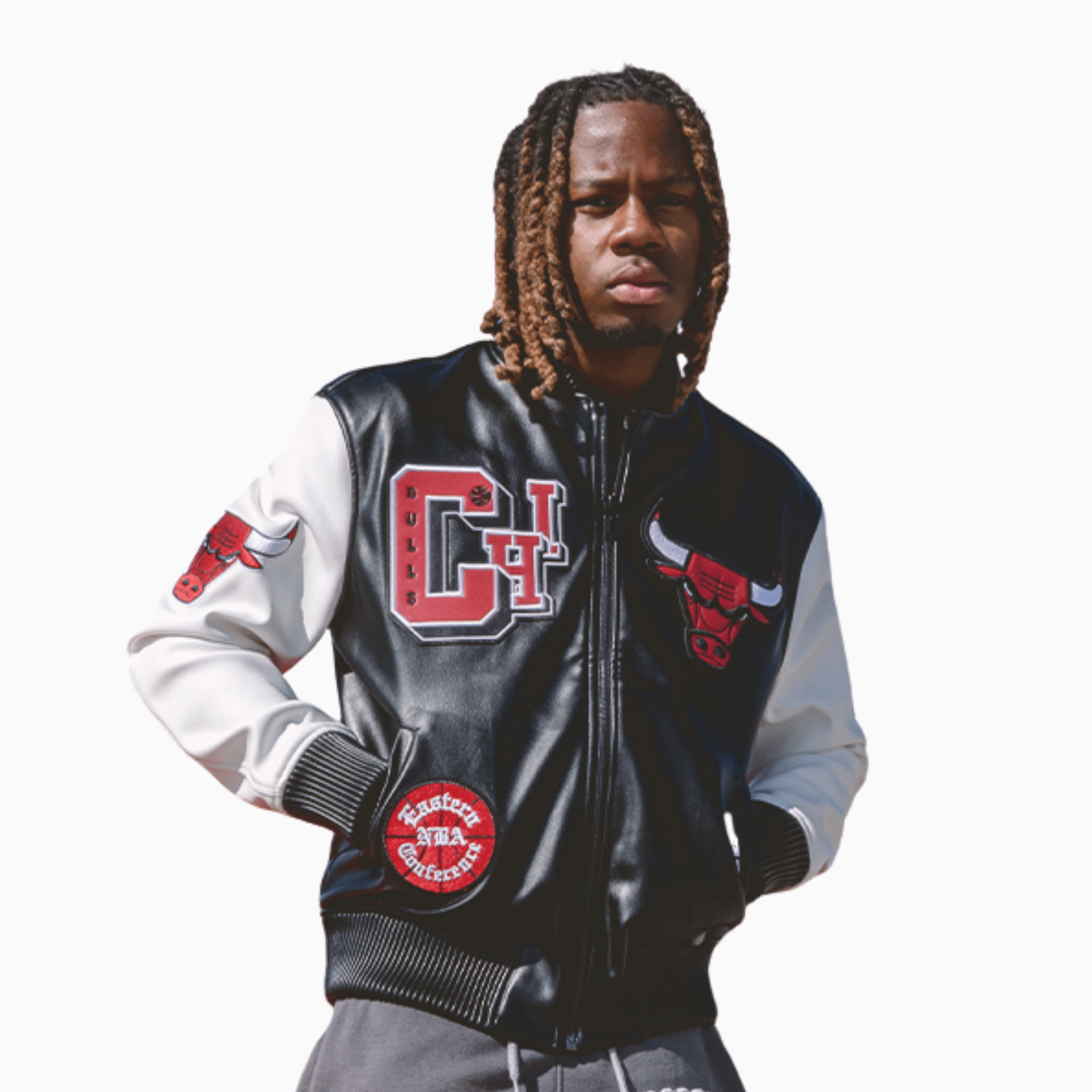 Men's Chicago Bulls Leather Varsity Jacket Pro Standard - Tops and Bottoms USA